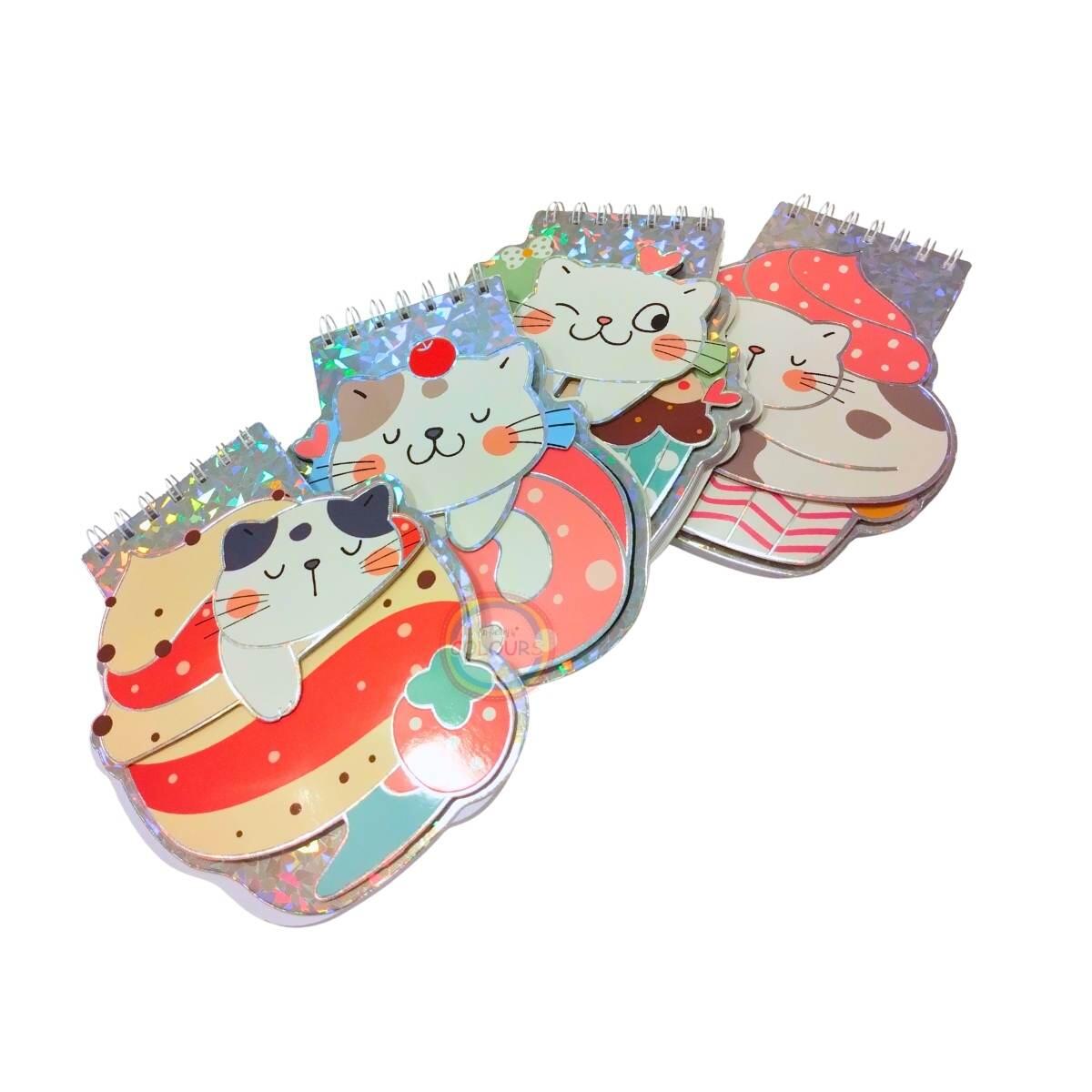 Libreta Gatitos c/dulce 3D  - 60 hojas lisas