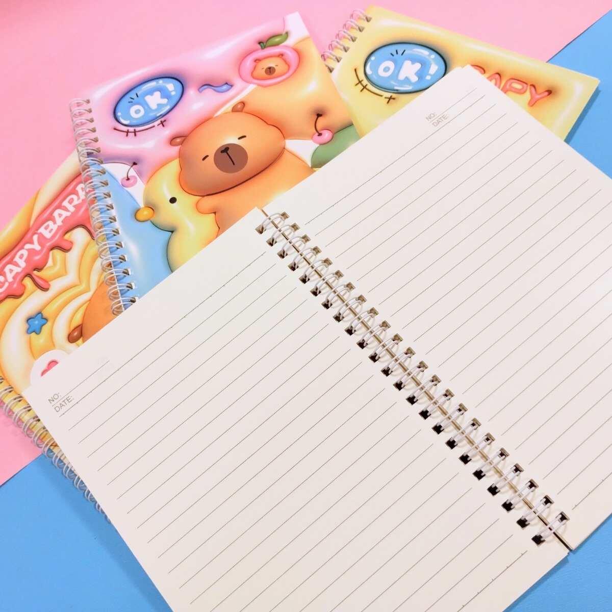 Cuaderno Capybara - 60 hojas  rayadas