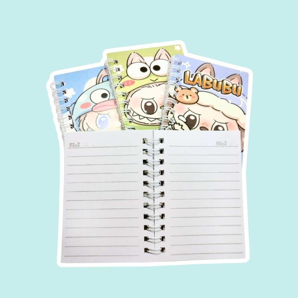 Set mini libretas Labubu x 4 - 40 hojas