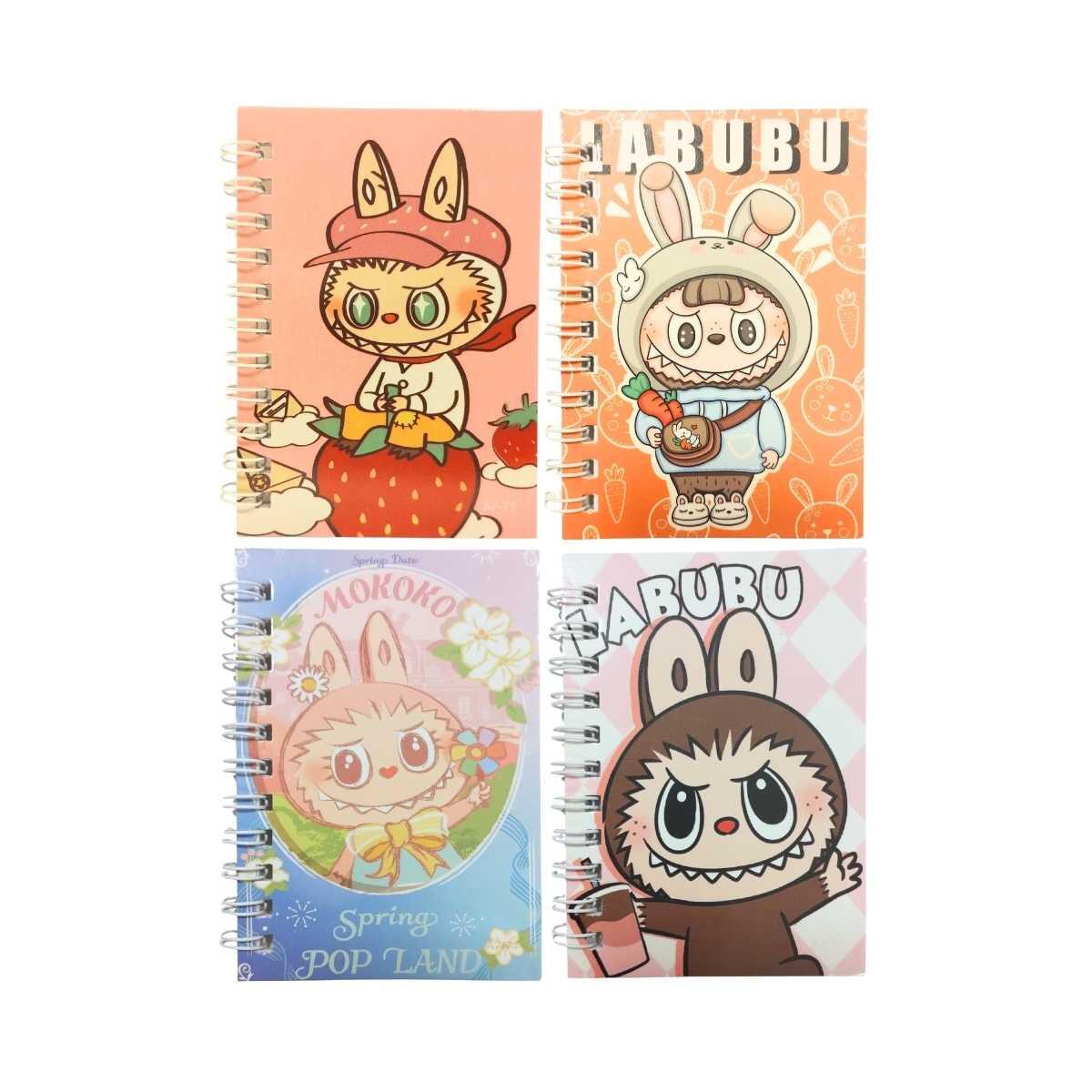 Set mini libretas Labubu individual x 4 - 40 hojas