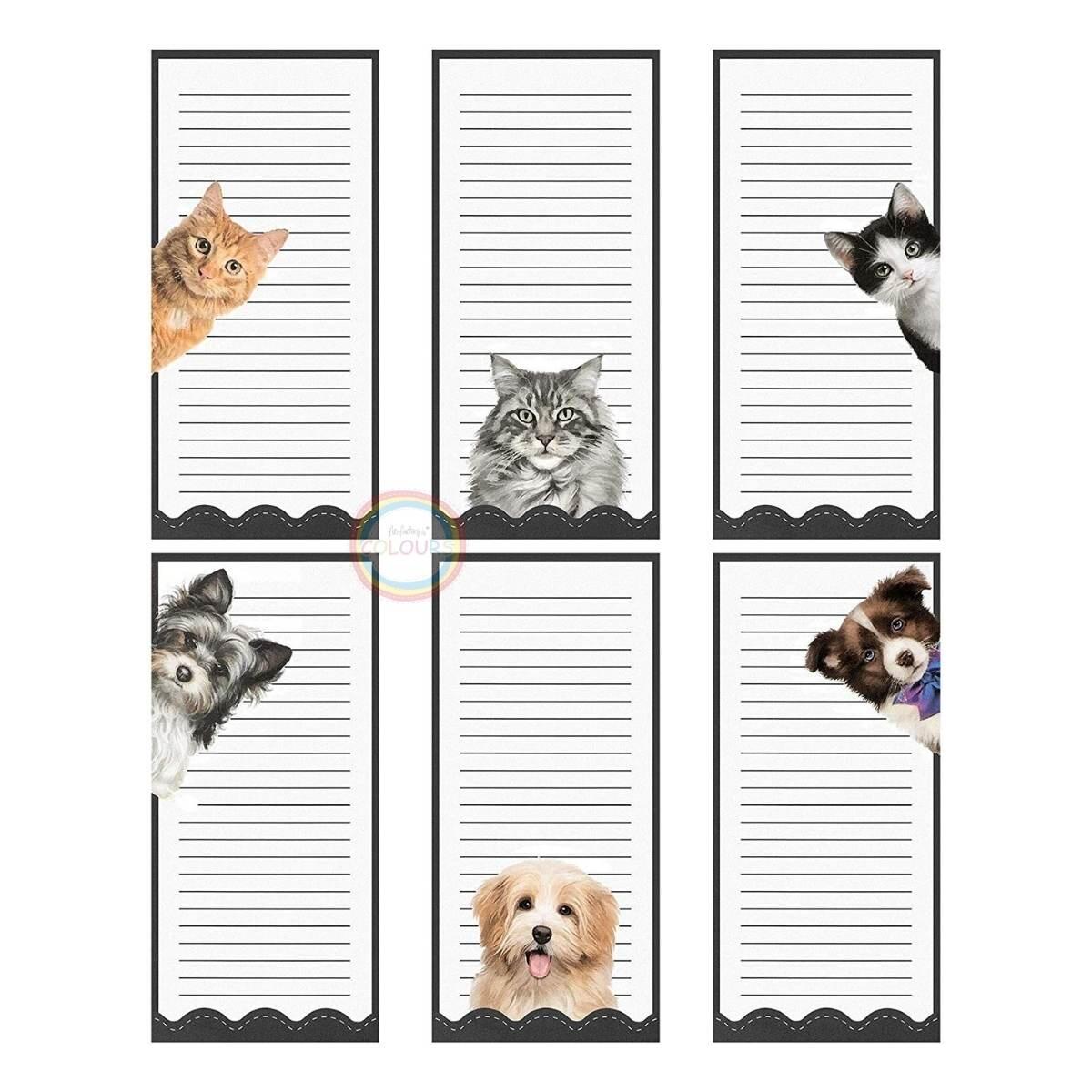 Block de notas vertical -  Perros y Gatos 50 hojas brillantes