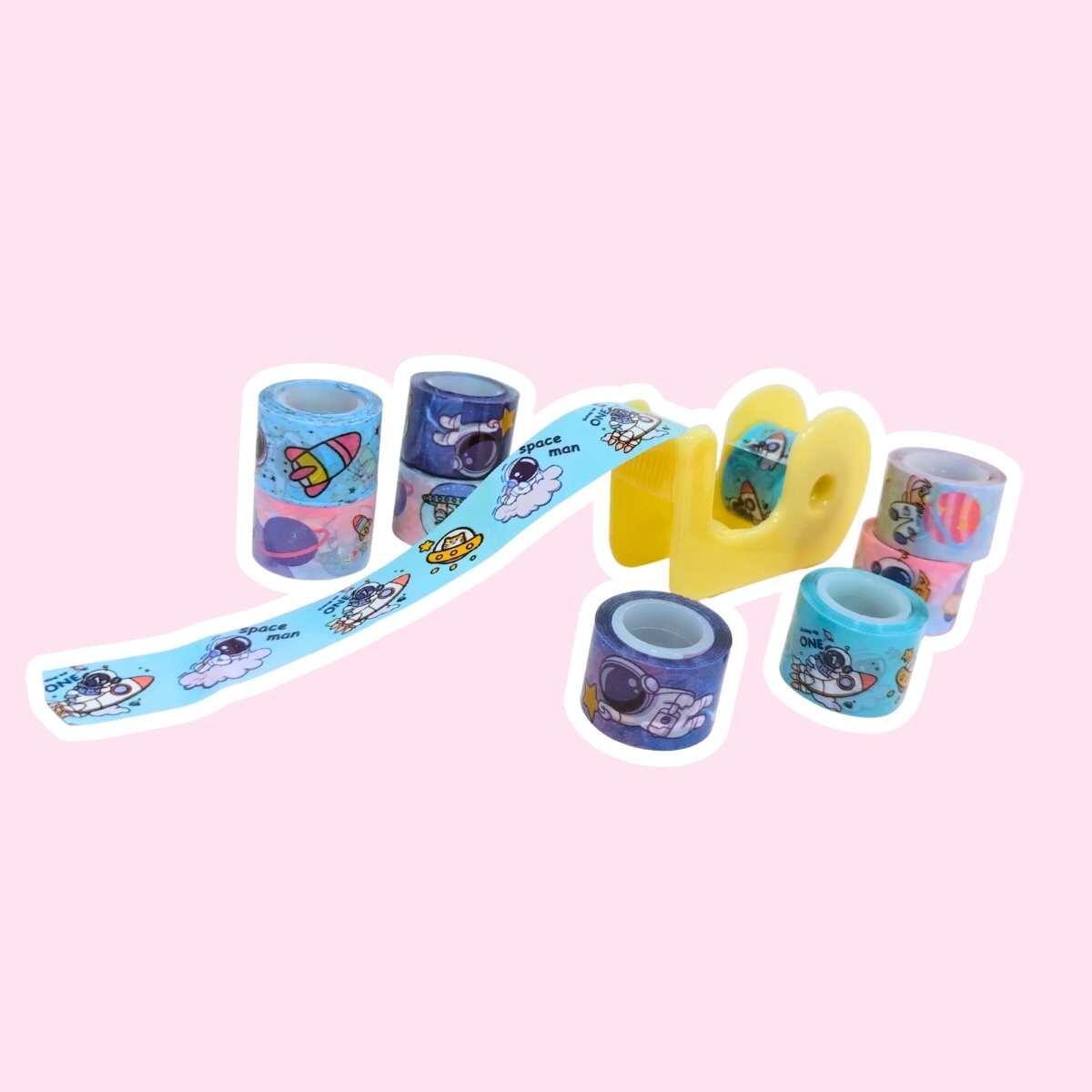Cinta mini Astronauta x 9 c/dispenser en blister
