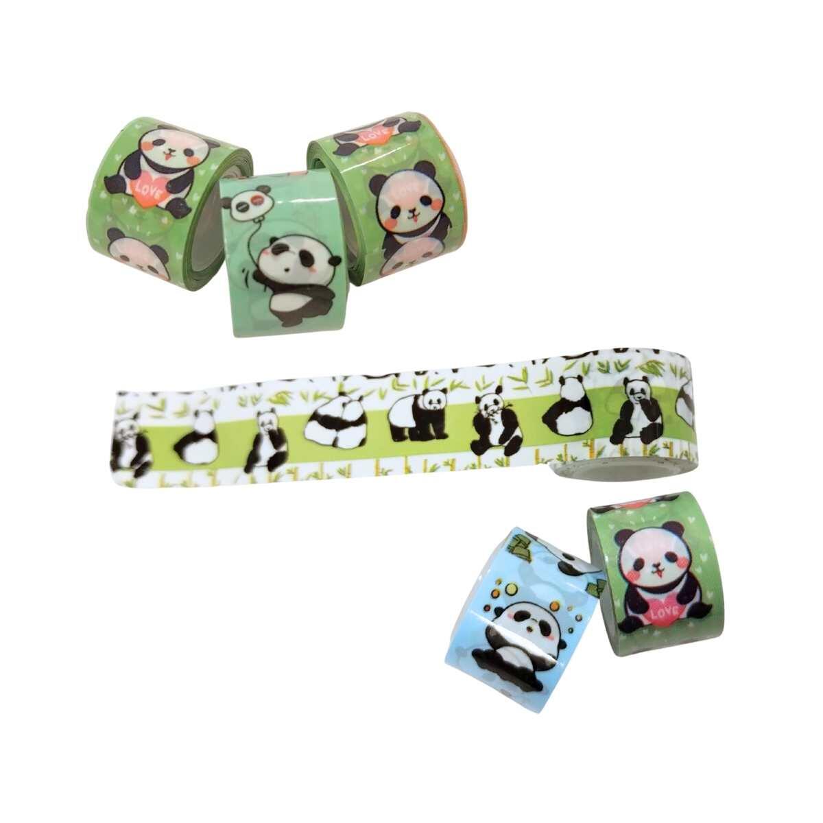 Cinta mini Panda x 9 c/dispenser en blister