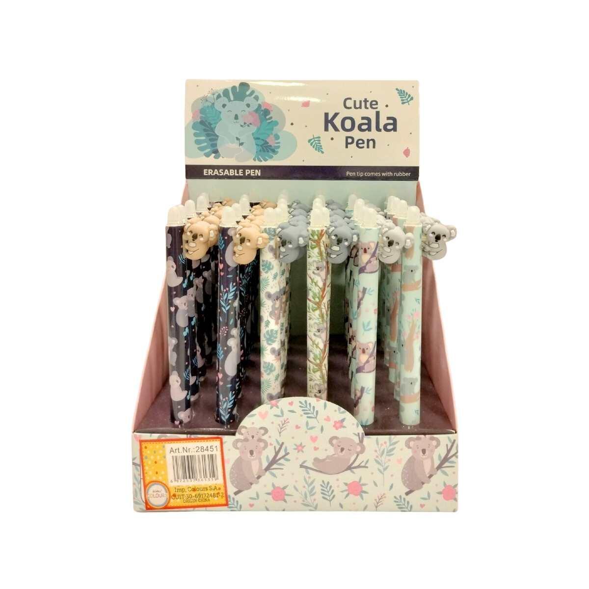 Boligrafo borrable retractil Koala