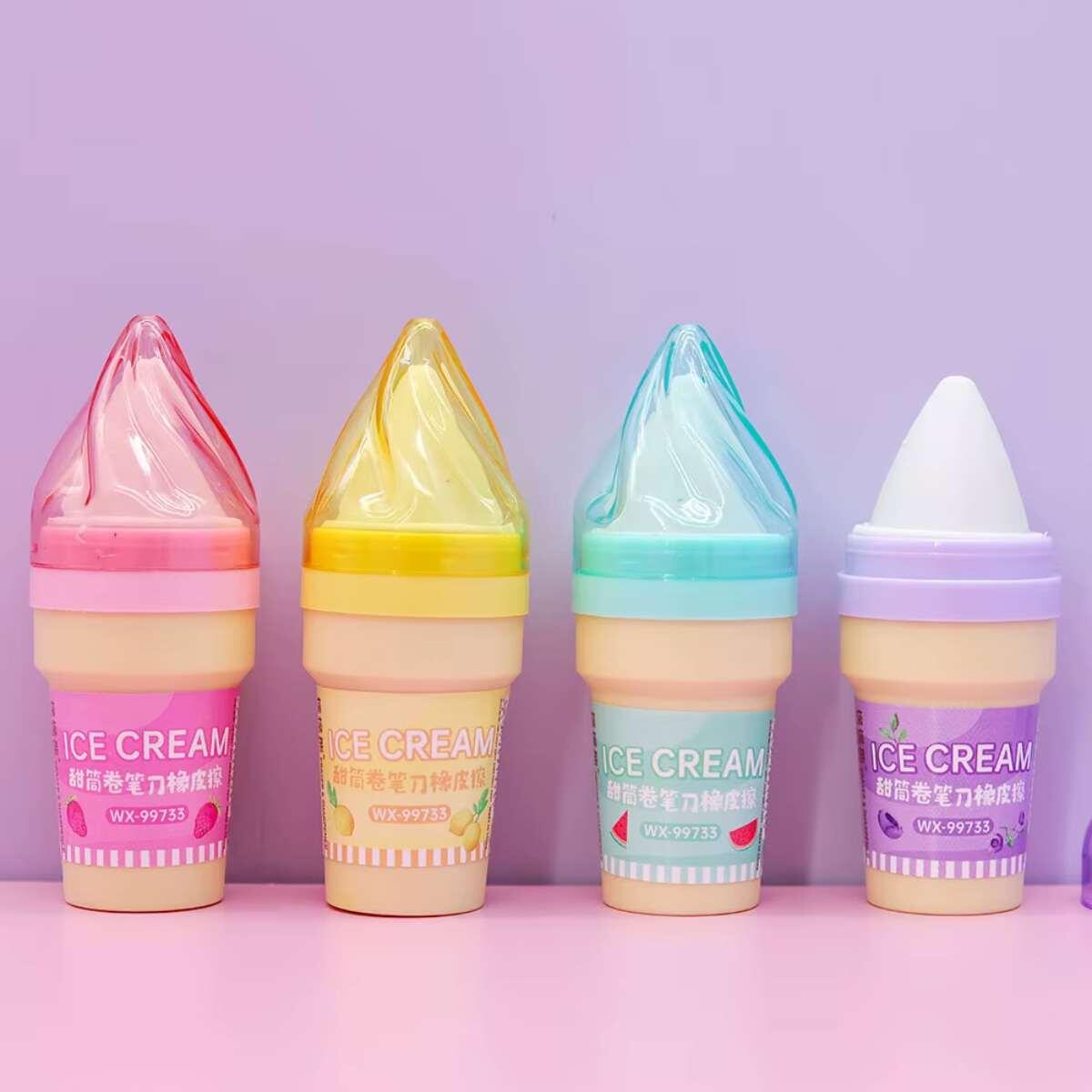Sacapunta c/goma Helado