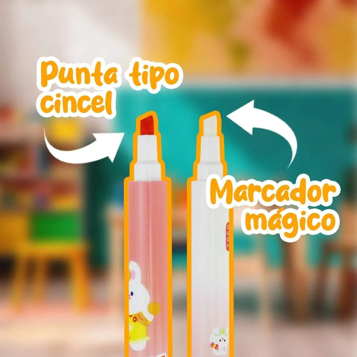 Resaltador Cambia Color x 6 colores en caja pvc