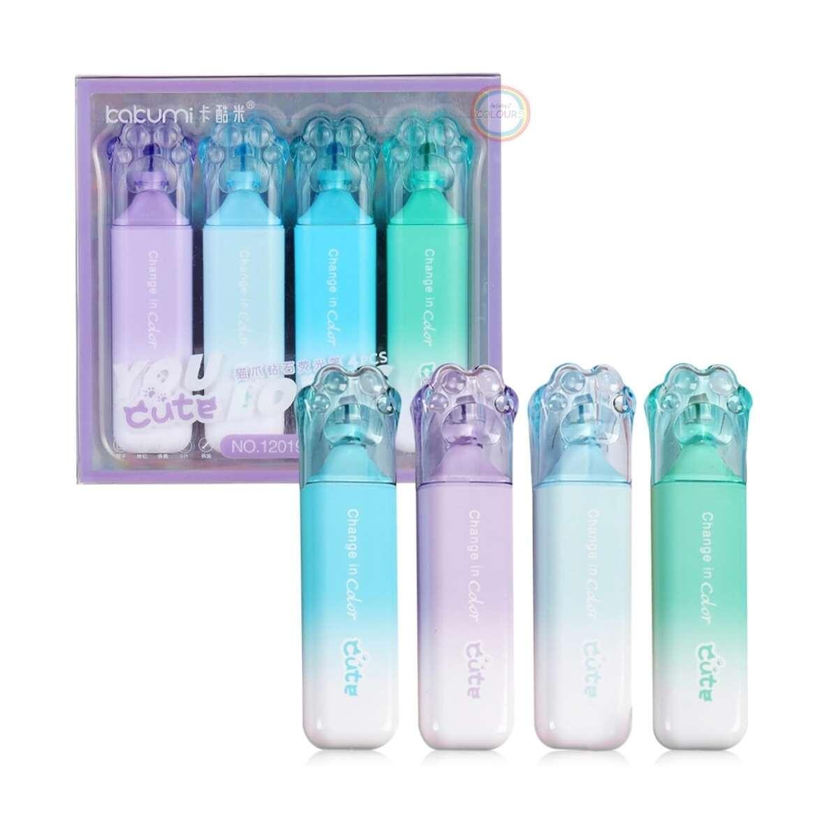 Resaltador Huellas x 4 en caja pvc
