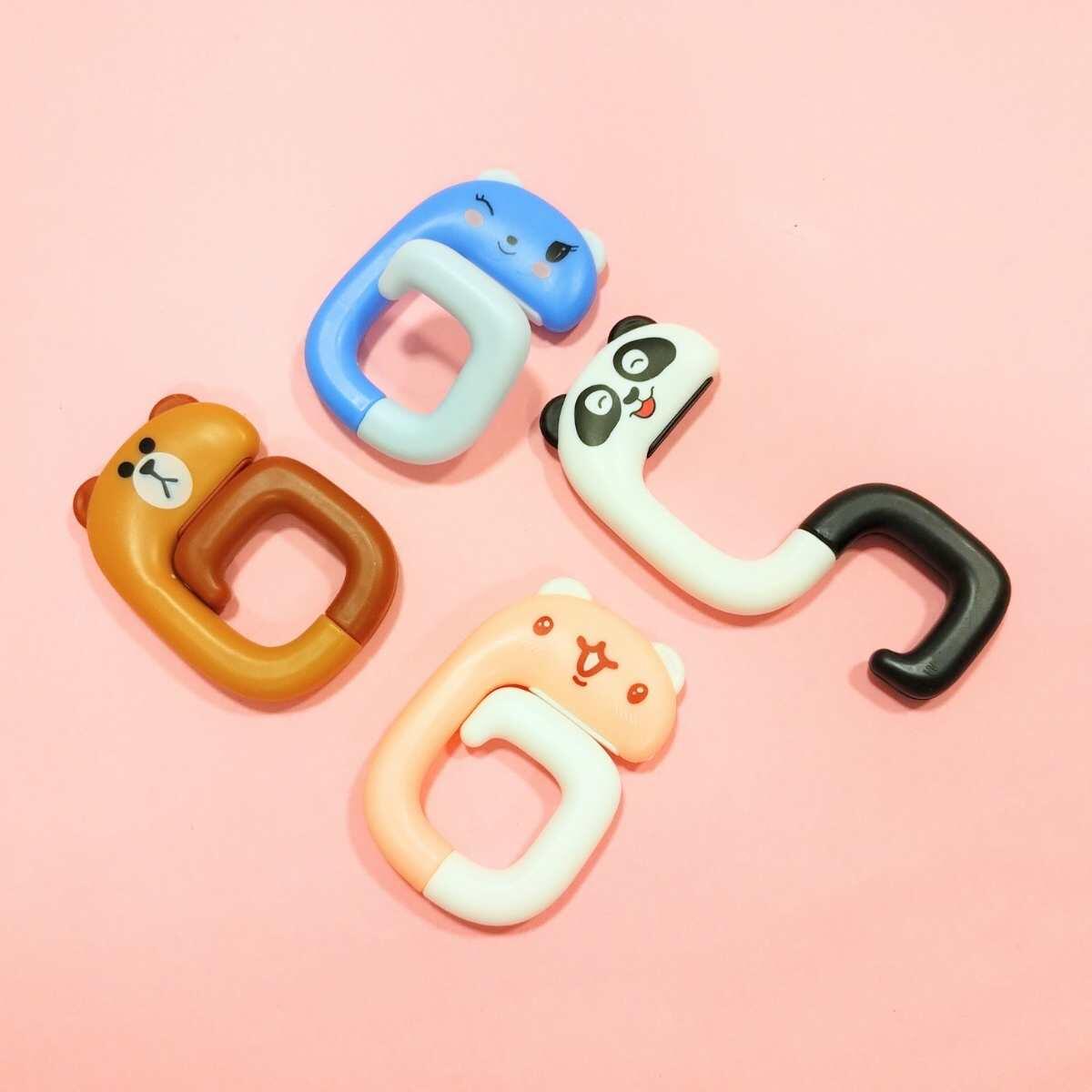 Gancho plastico para bolso/mochila Animalitos