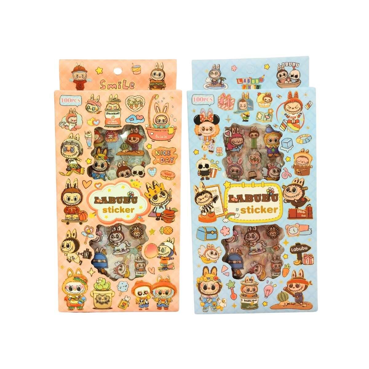 Sticker Labubu en caja - 100 unidades