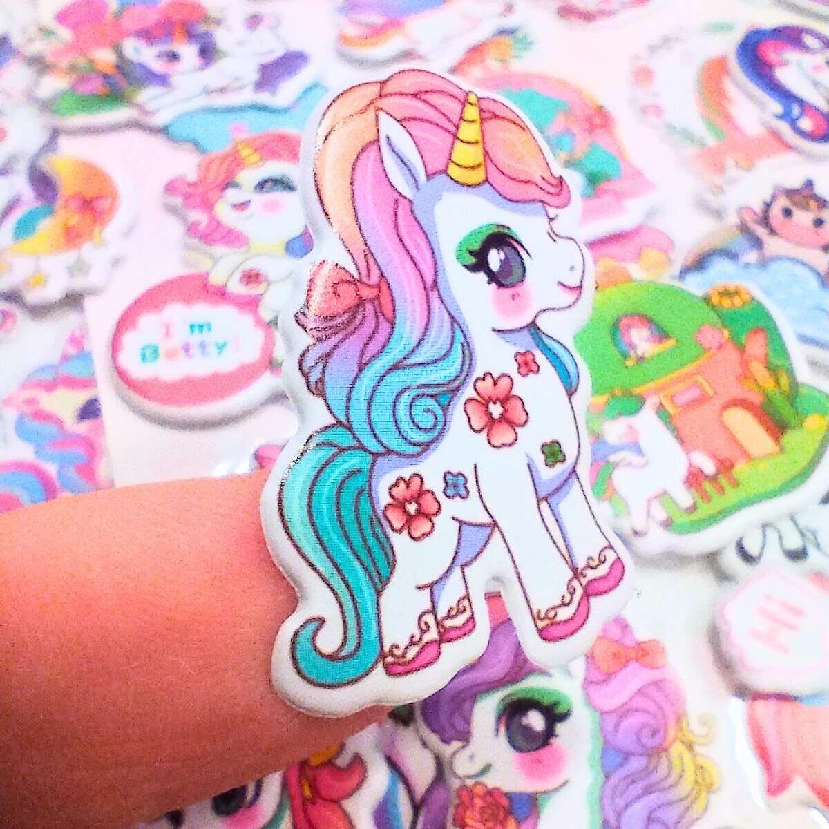 Sticker goma eva Unicornio