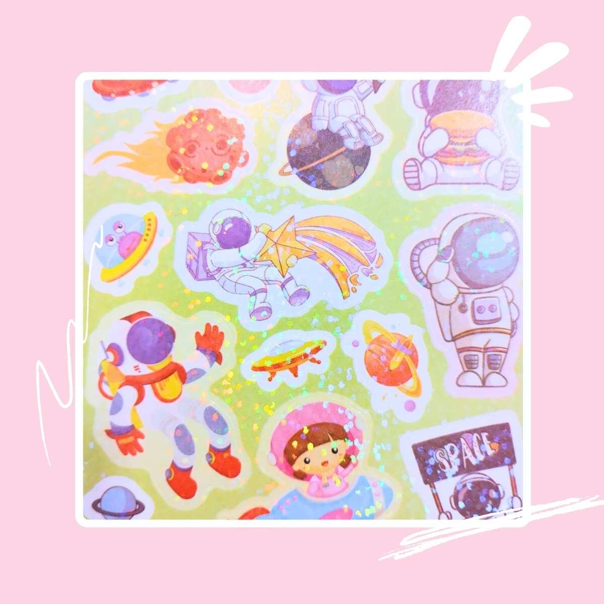 Sticker Astronauta c/brillo