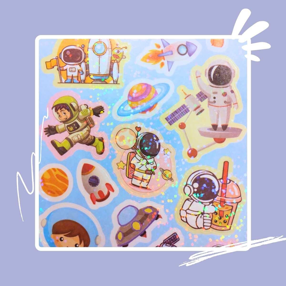 Sticker Astronauta c/brillo