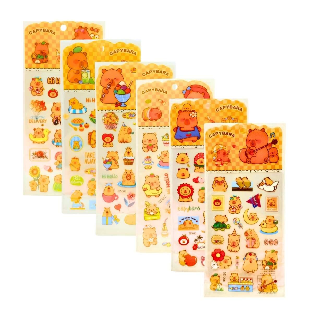 Sticker Capybara transparente 