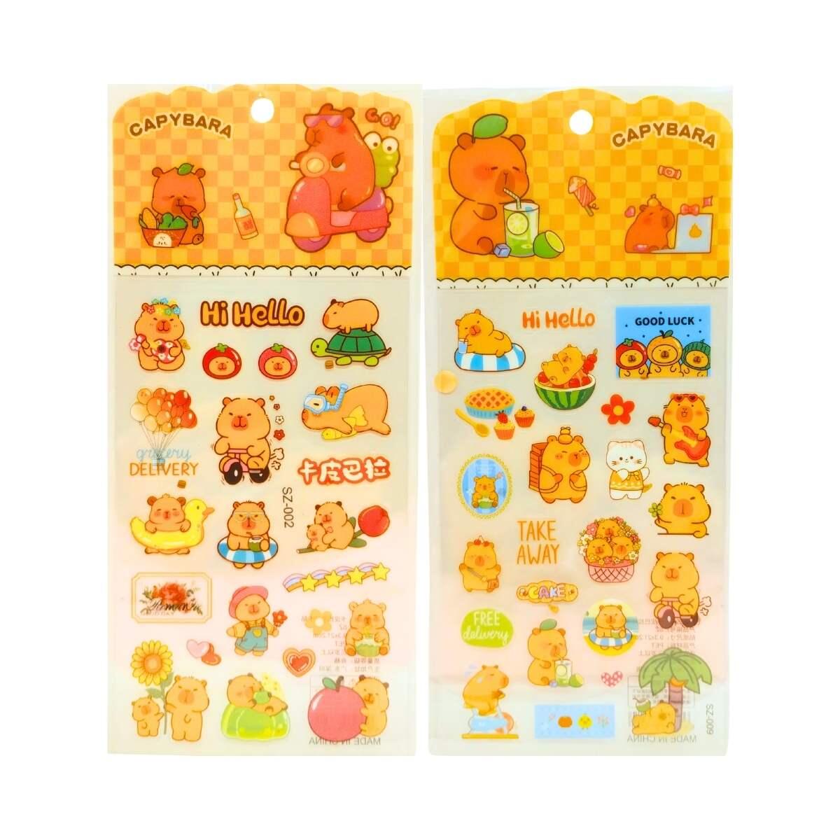 Sticker Capybara transparente 