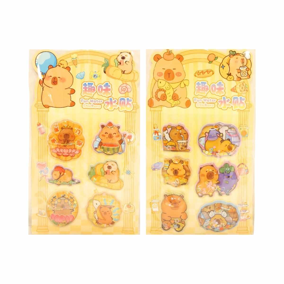 Sticker Capybara pop up c/liquido