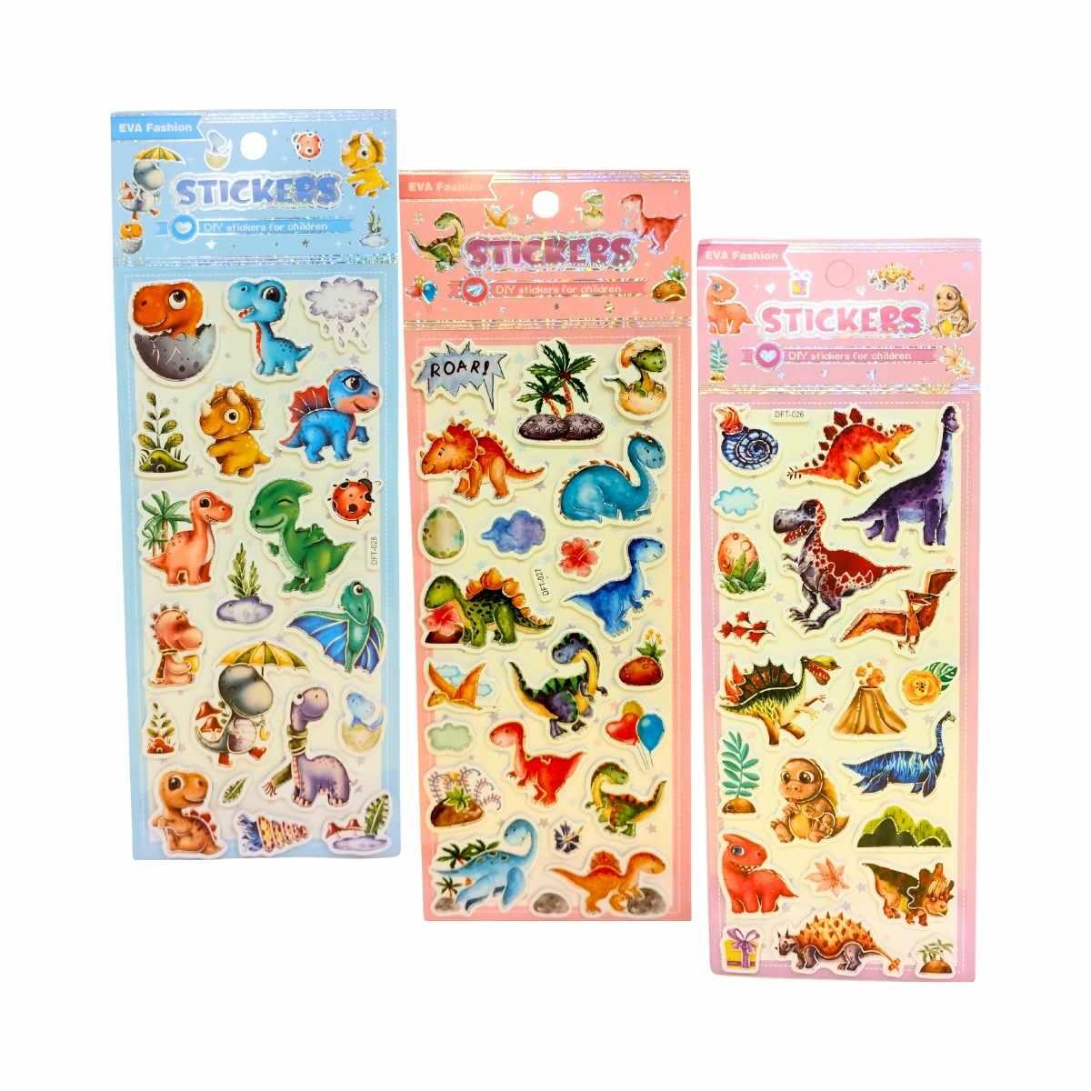 Sticker goma eva Dinos