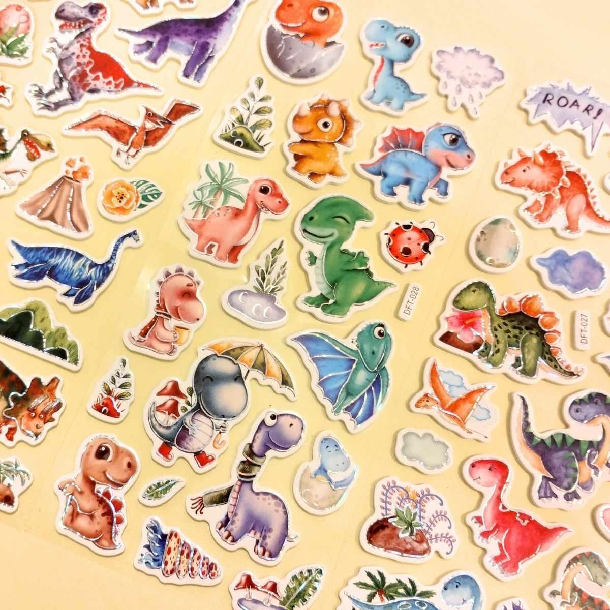 Sticker goma eva Dinos