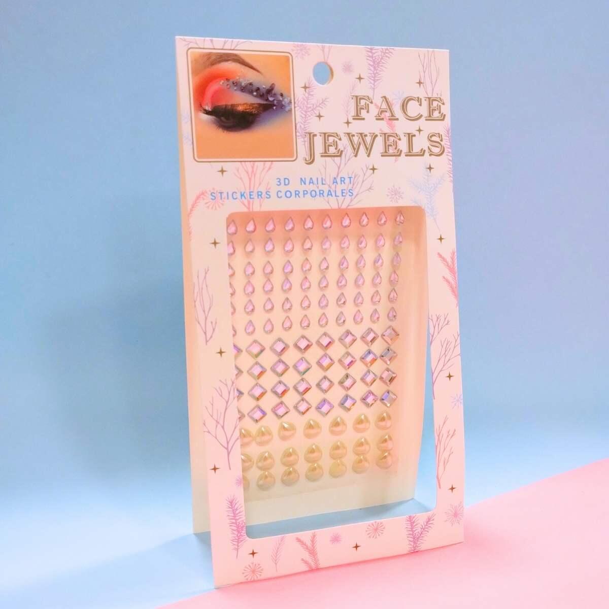 Sticker brillos Strass perladas/tornasol forma varias