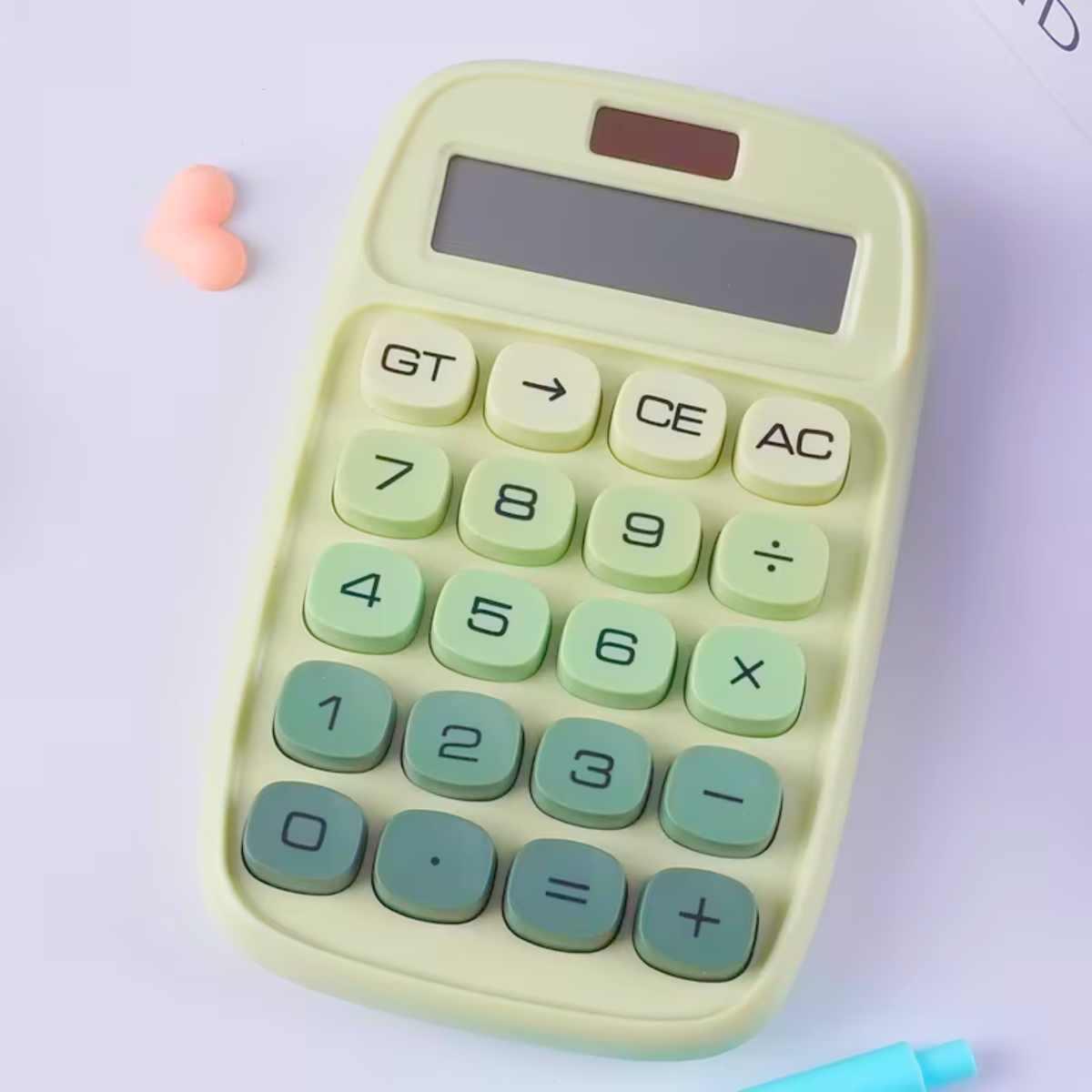 Calculadora solar y pila color pastel degrade - DS - 2820C