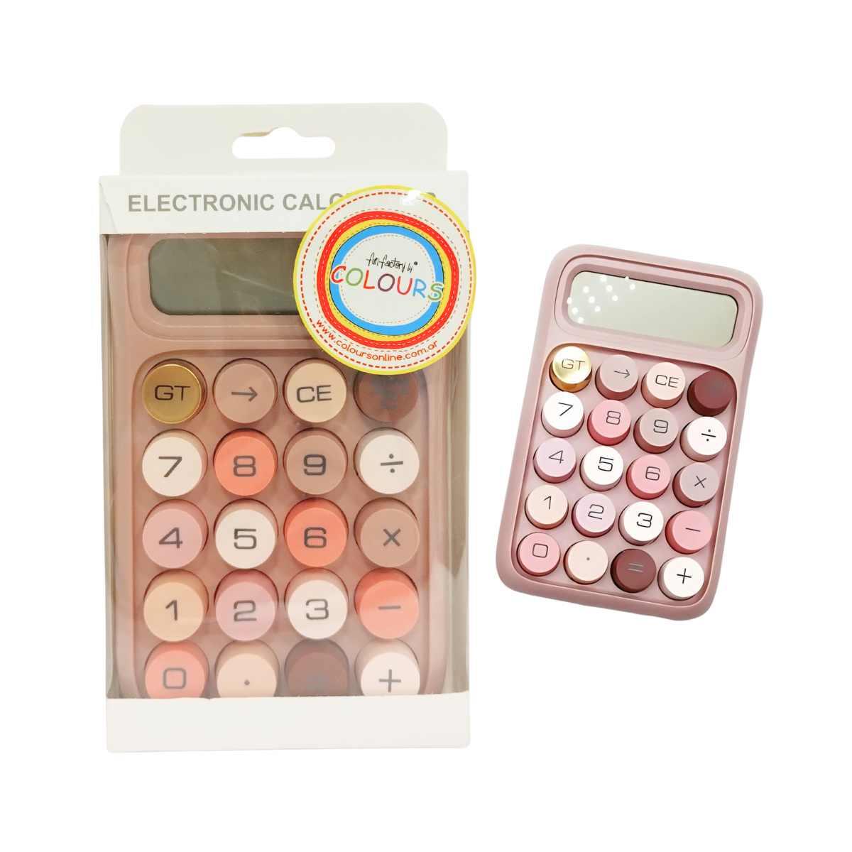 Calculadora a pila Color pastel - 2888