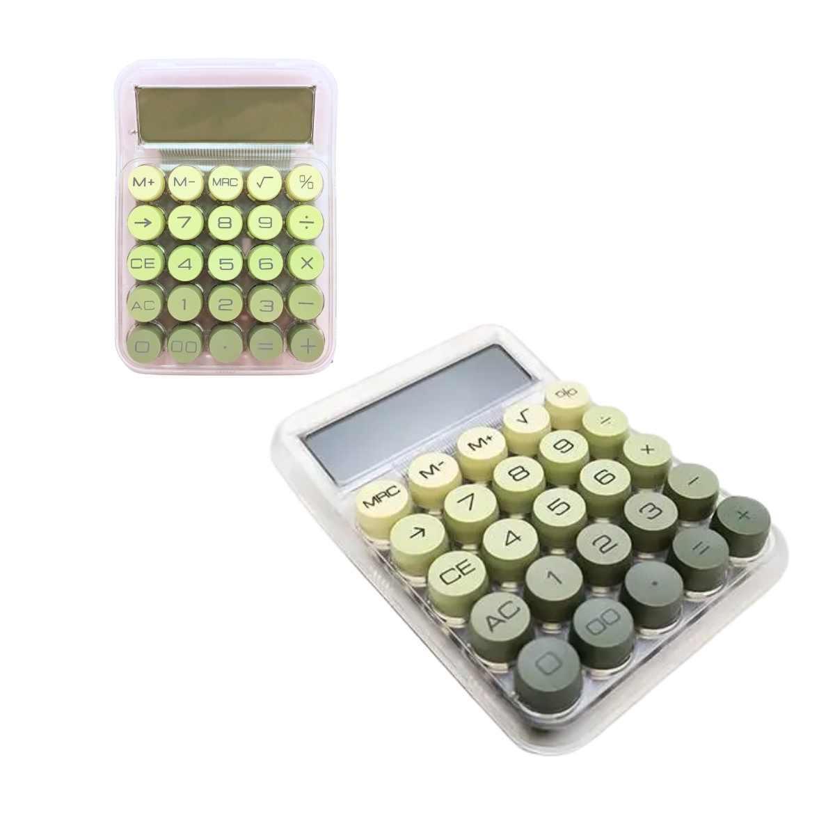 Calculadora color pastel degrade solar y pila Dexin BST - DX-2292