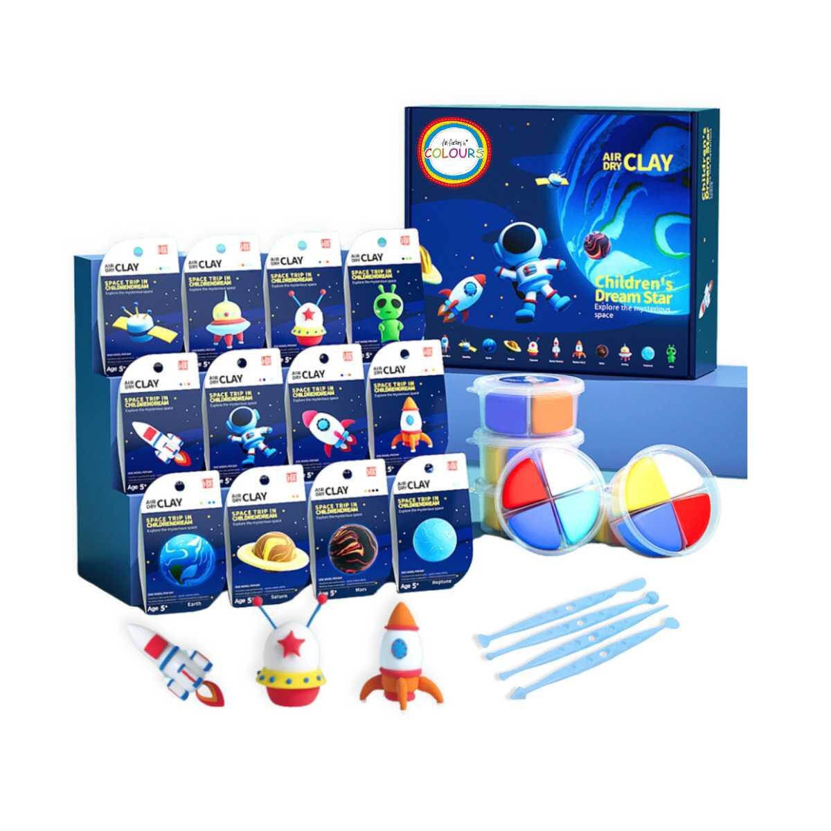 Masa Espacial en pote x 4 colores