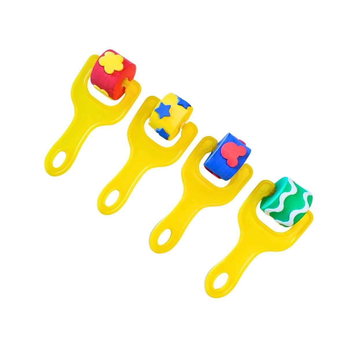 Set Artistico de rodillos Goma Eva  x 4 unidades