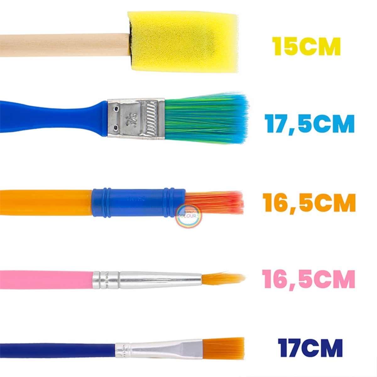 Set Artistico pinceles x 5 unidades