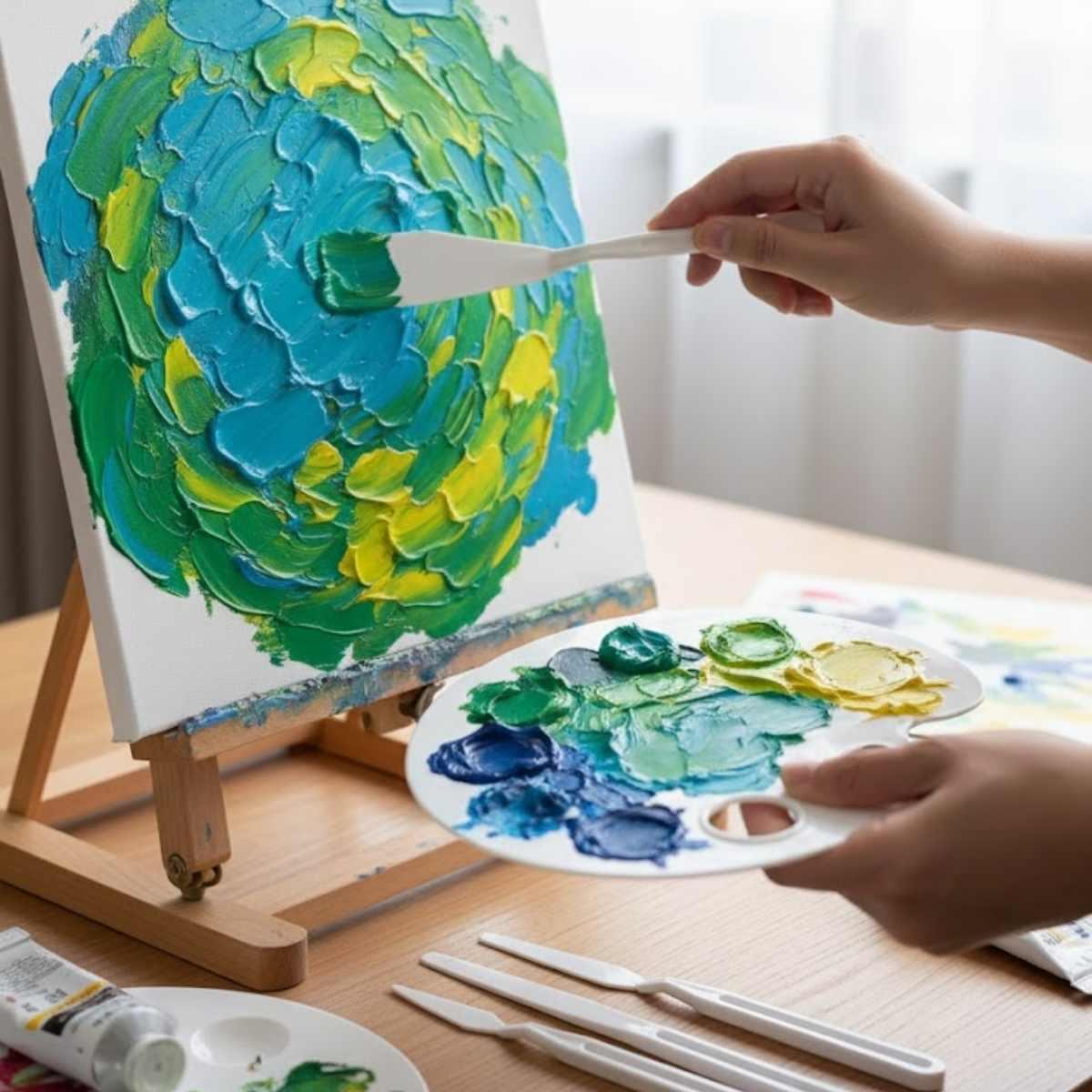 Espatulas y estecas plasticas x 6 unidades