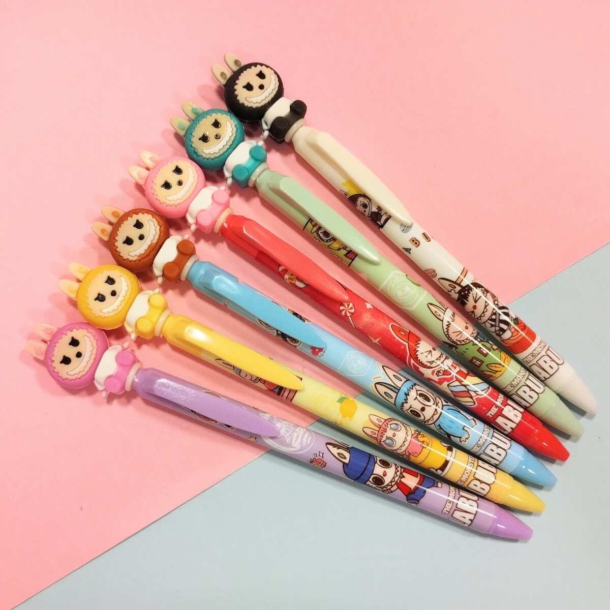 Boligrafo Labubu retractil c/clip cuerpo estampado - 0.55mm