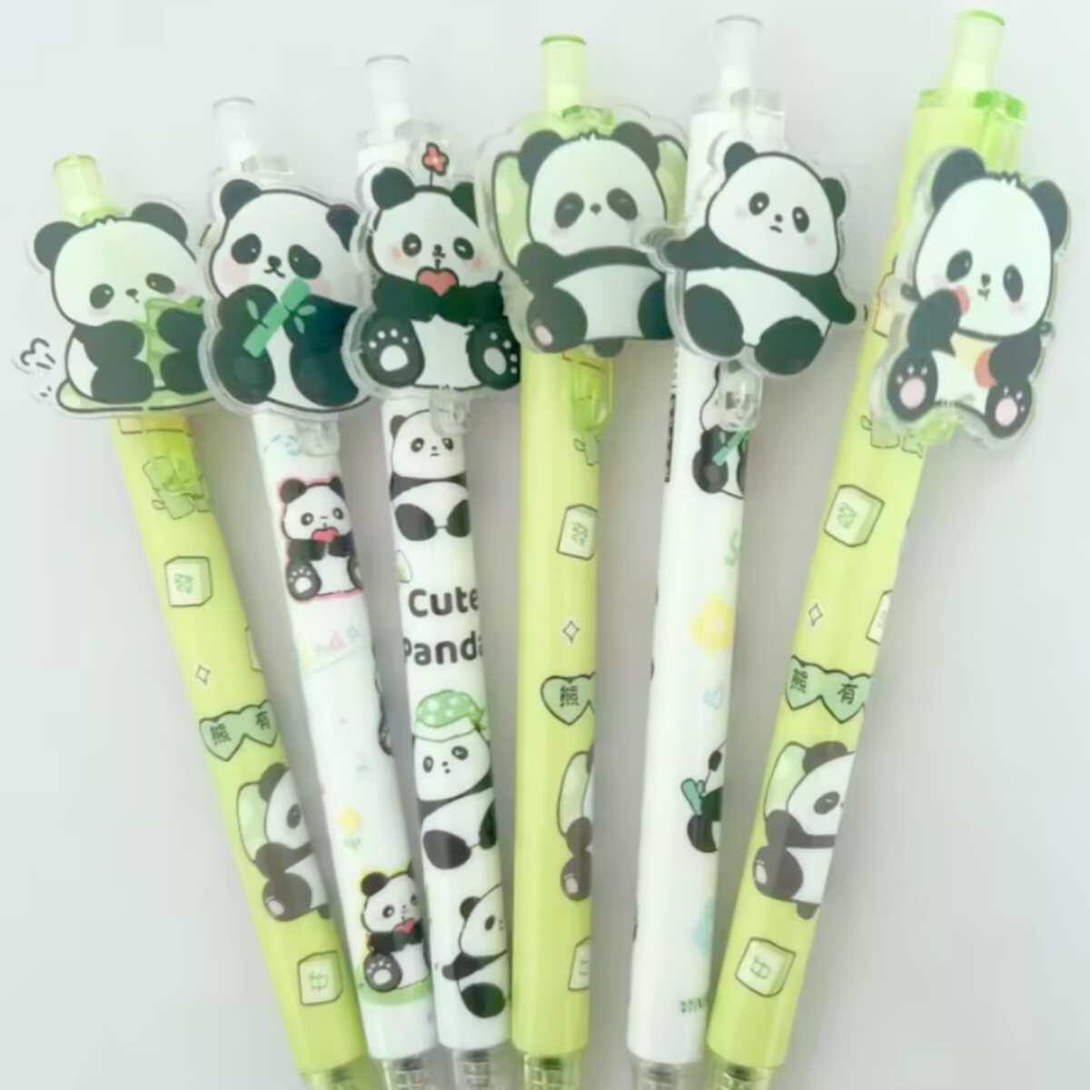 Boligrafo Panda retractil aplique chato - 0.5mm