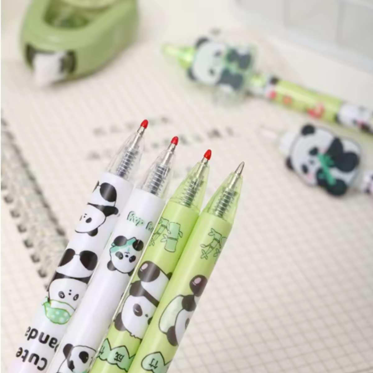 Boligrafo Panda retractil aplique chato - 0.5mm