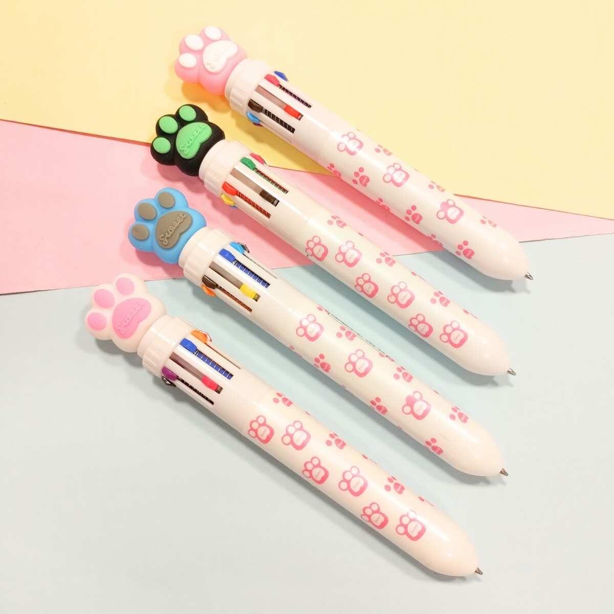 Boligrafo multi x 10 colores Huella