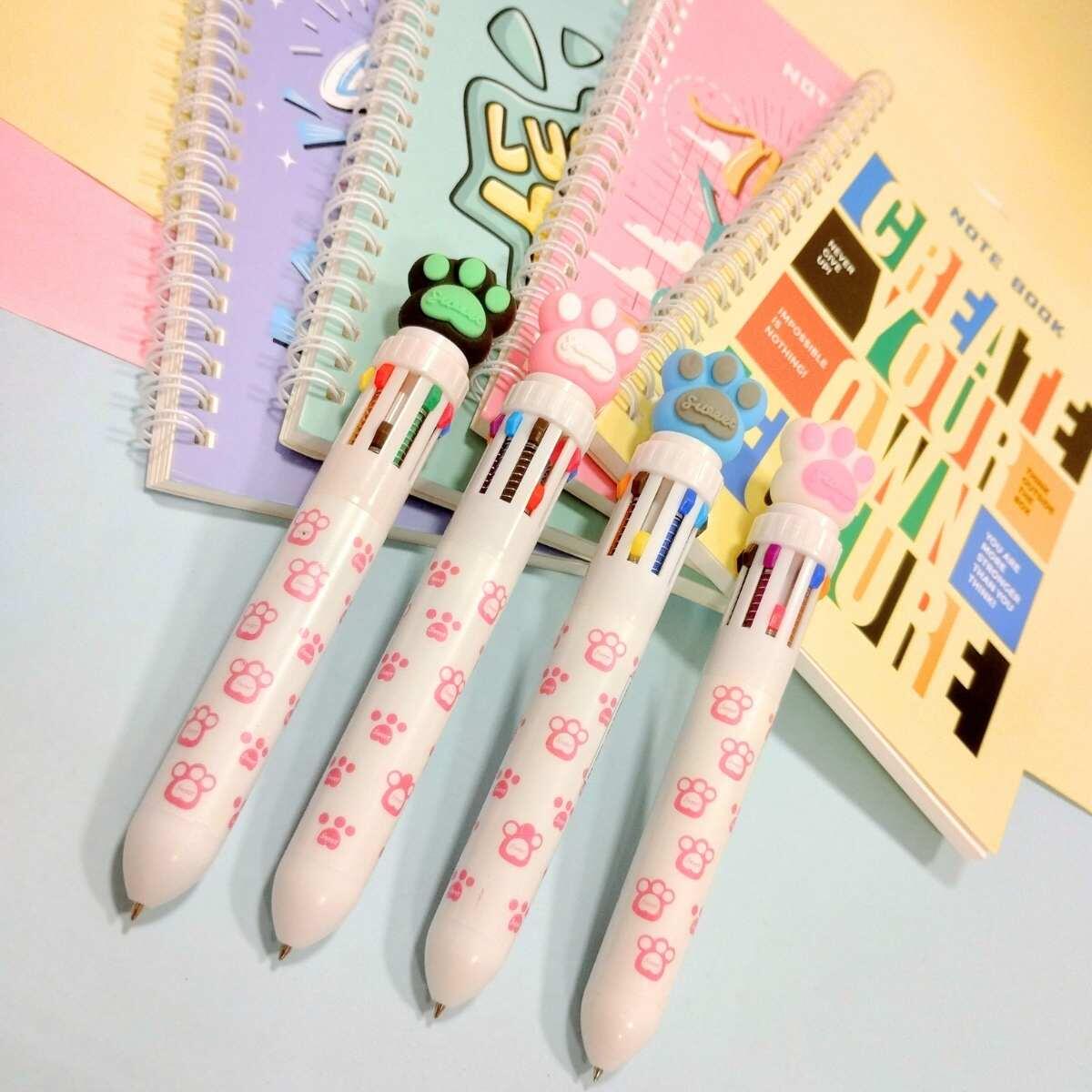 Boligrafo multi x 10 colores Huella
