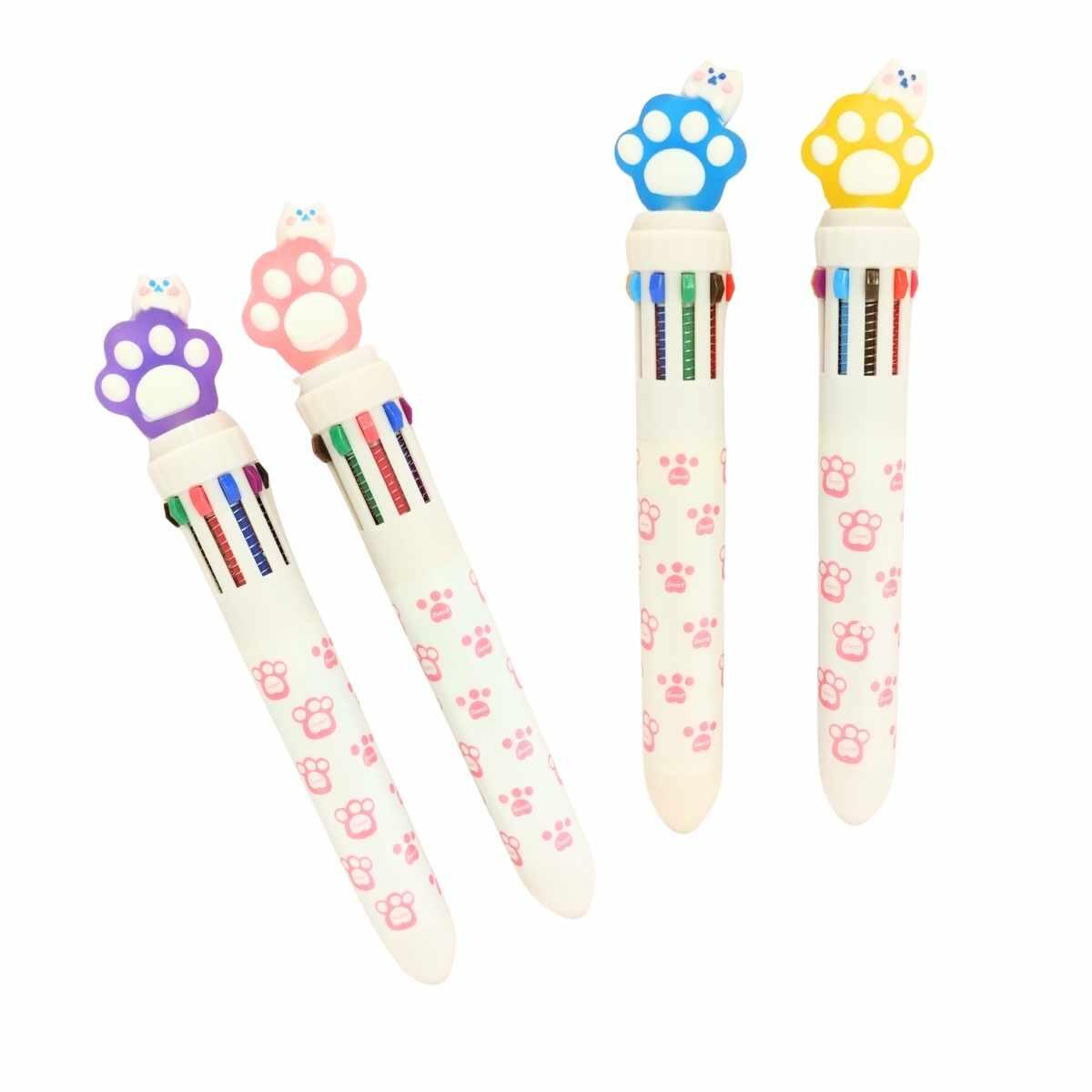 Boligrafo multi x 10 colores Huella