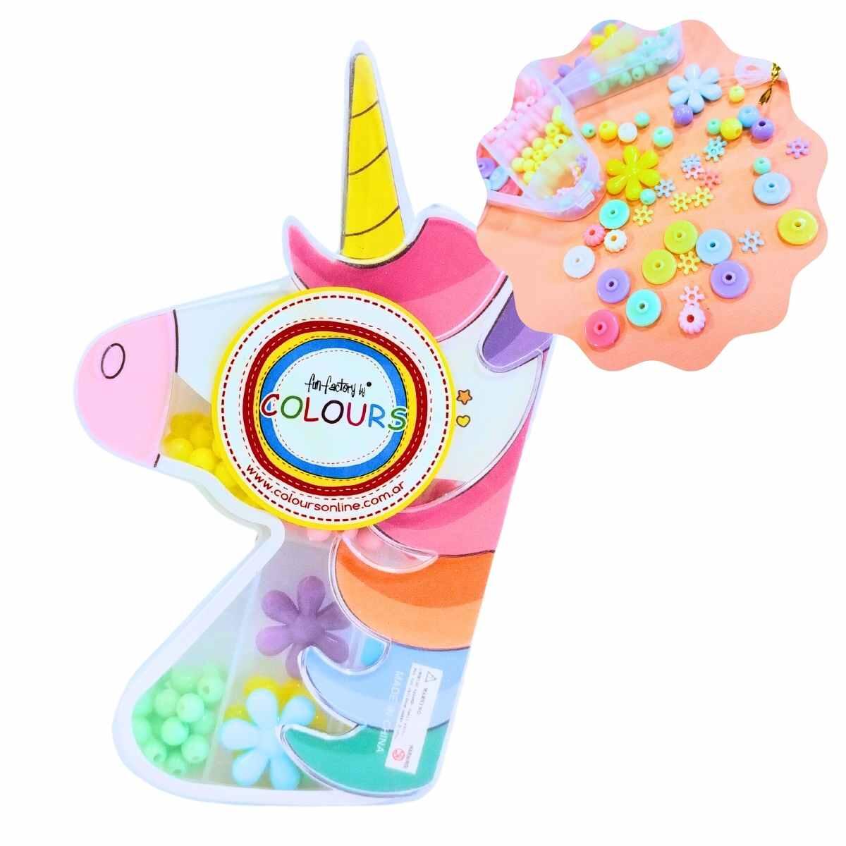 Set bijou Unicornio color pastel - 8 divisiones