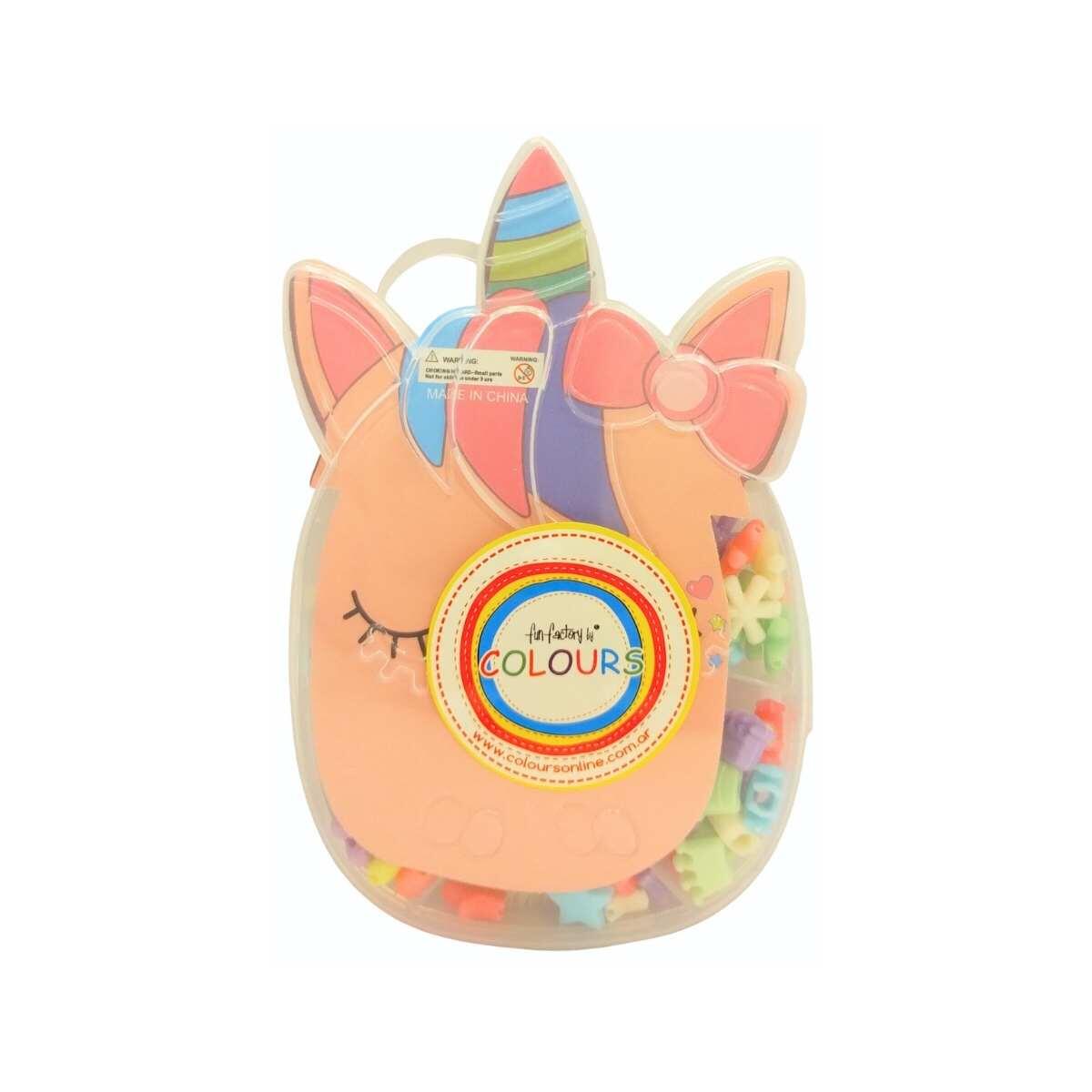 Set bijou Unicornio cabeza color pastel- 9 divisiones