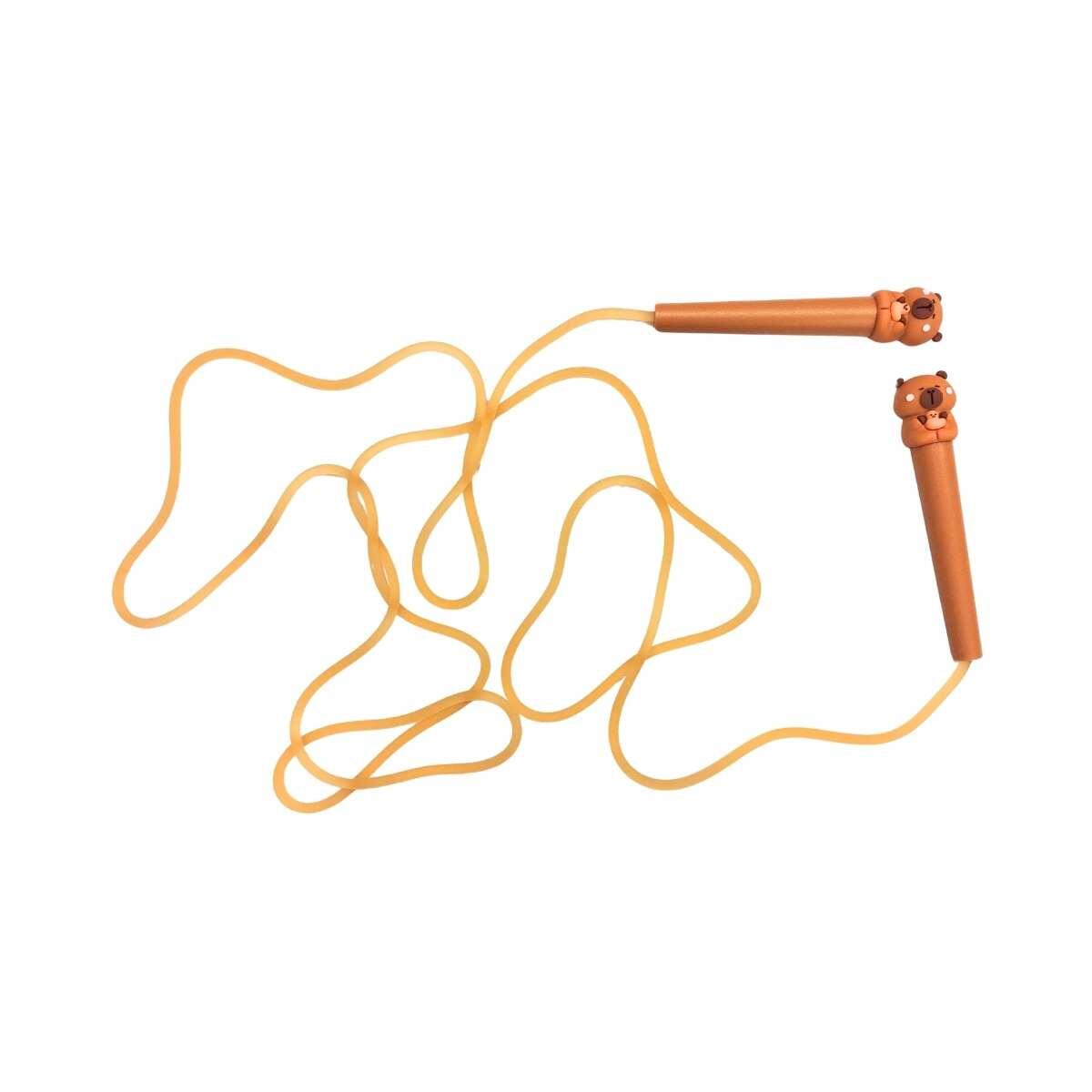 Soga para saltar de goma Capybara, ajustable en caja PVC - 2.5 metros