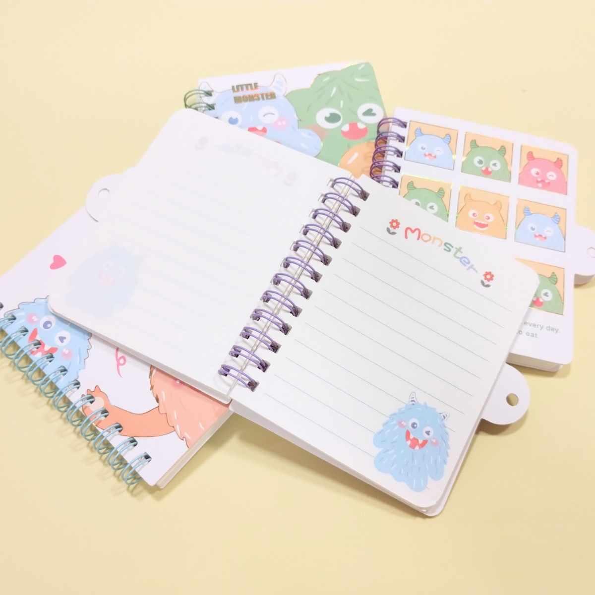 Libreta mini c/candado Monstruos - 60 hojas