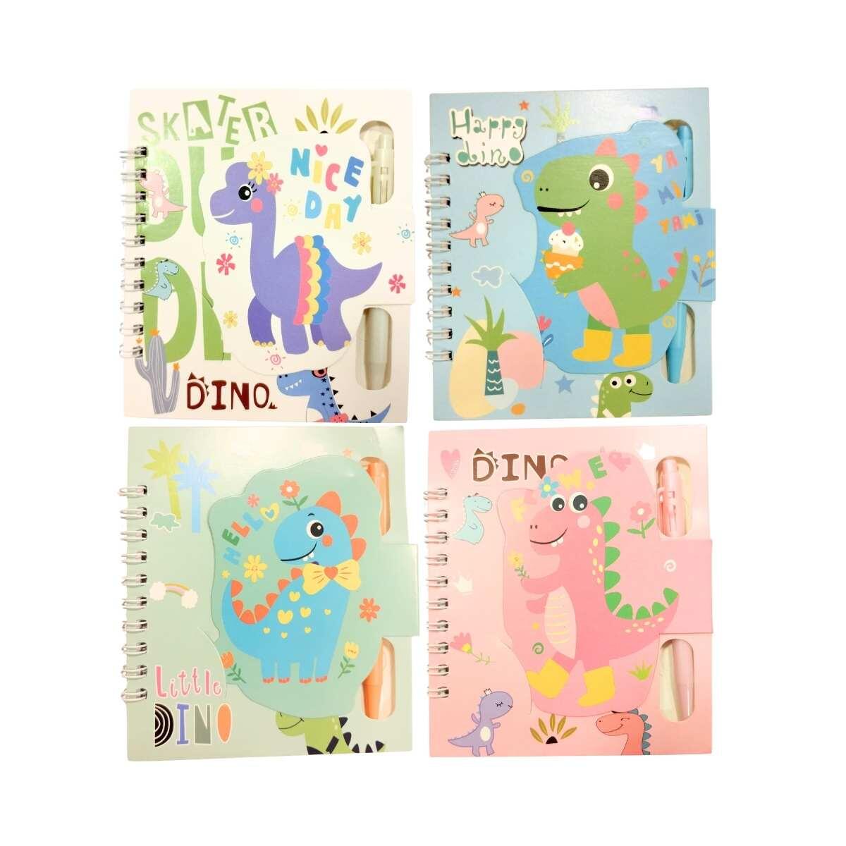 Libreta c/boligrafo Dino - 50 hojas