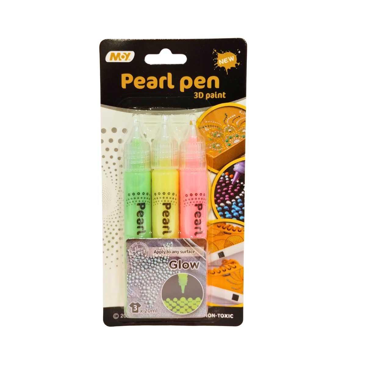 Pegamento fluorescente x 3 colores en blister