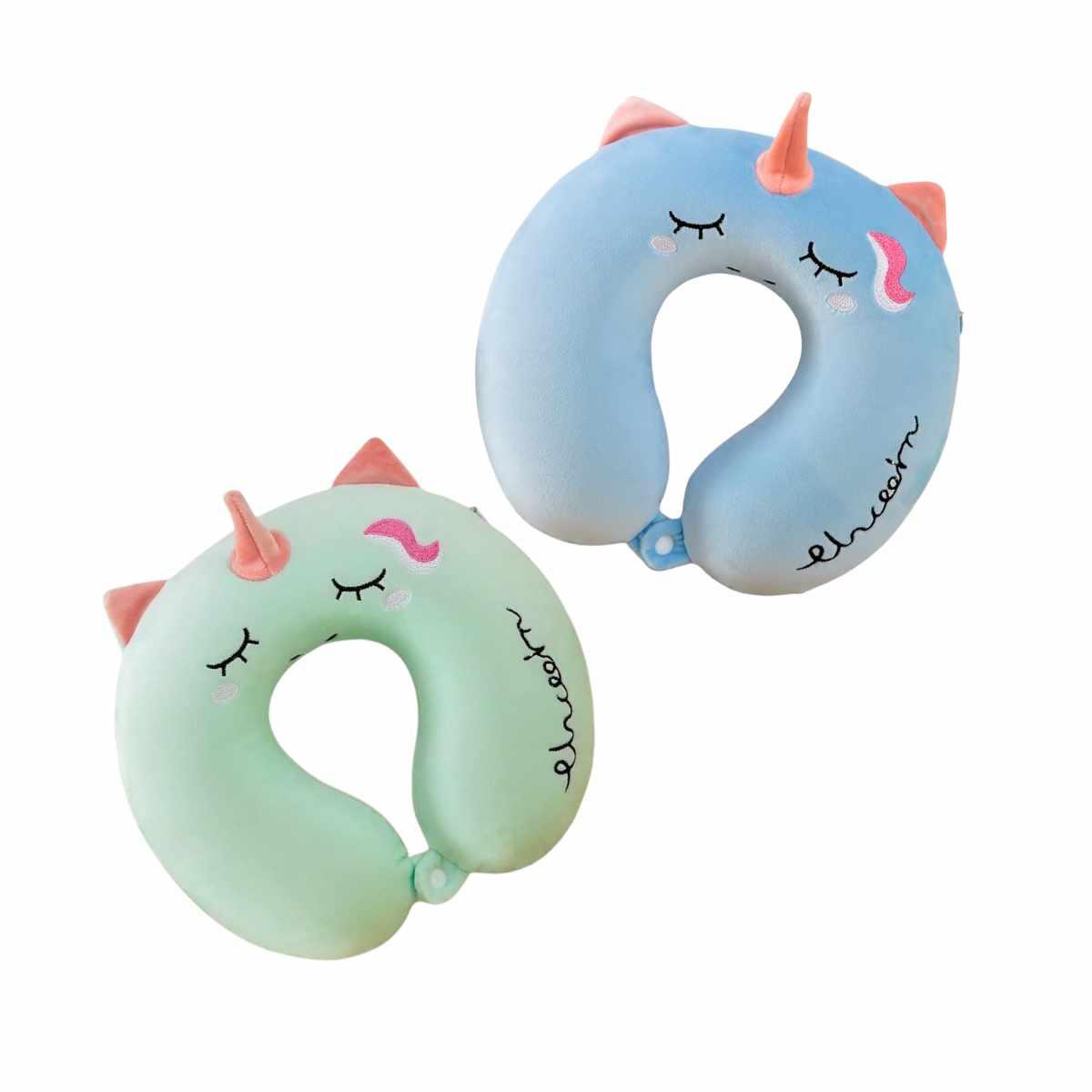 Almohada para cuello Unicornio color pastel