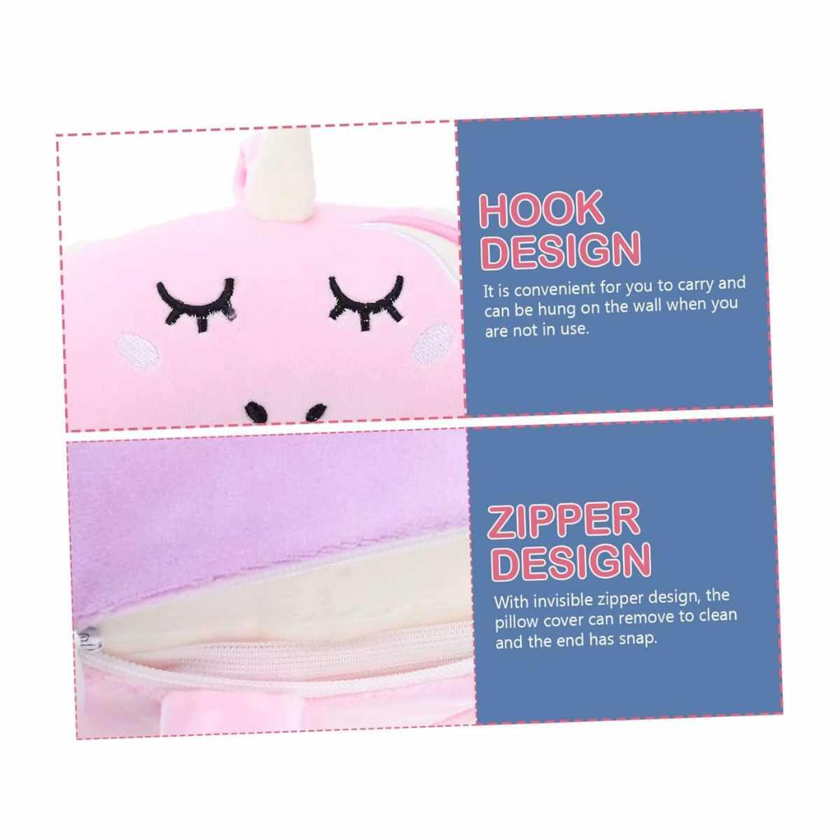 Almohada para cuello Unicornio color pastel