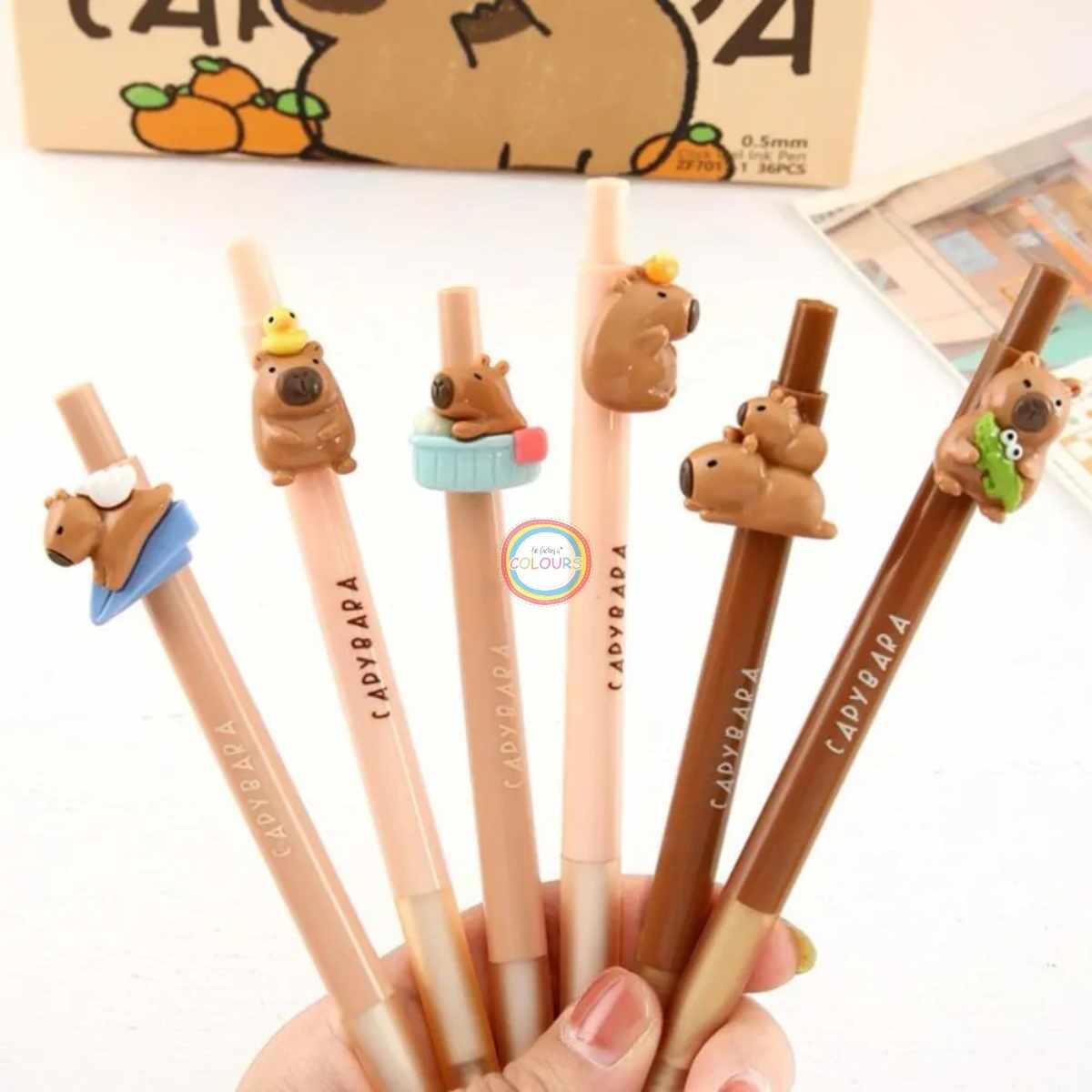 Boligrafo Capybara c/clip Tinta azul - 0.5 mm
