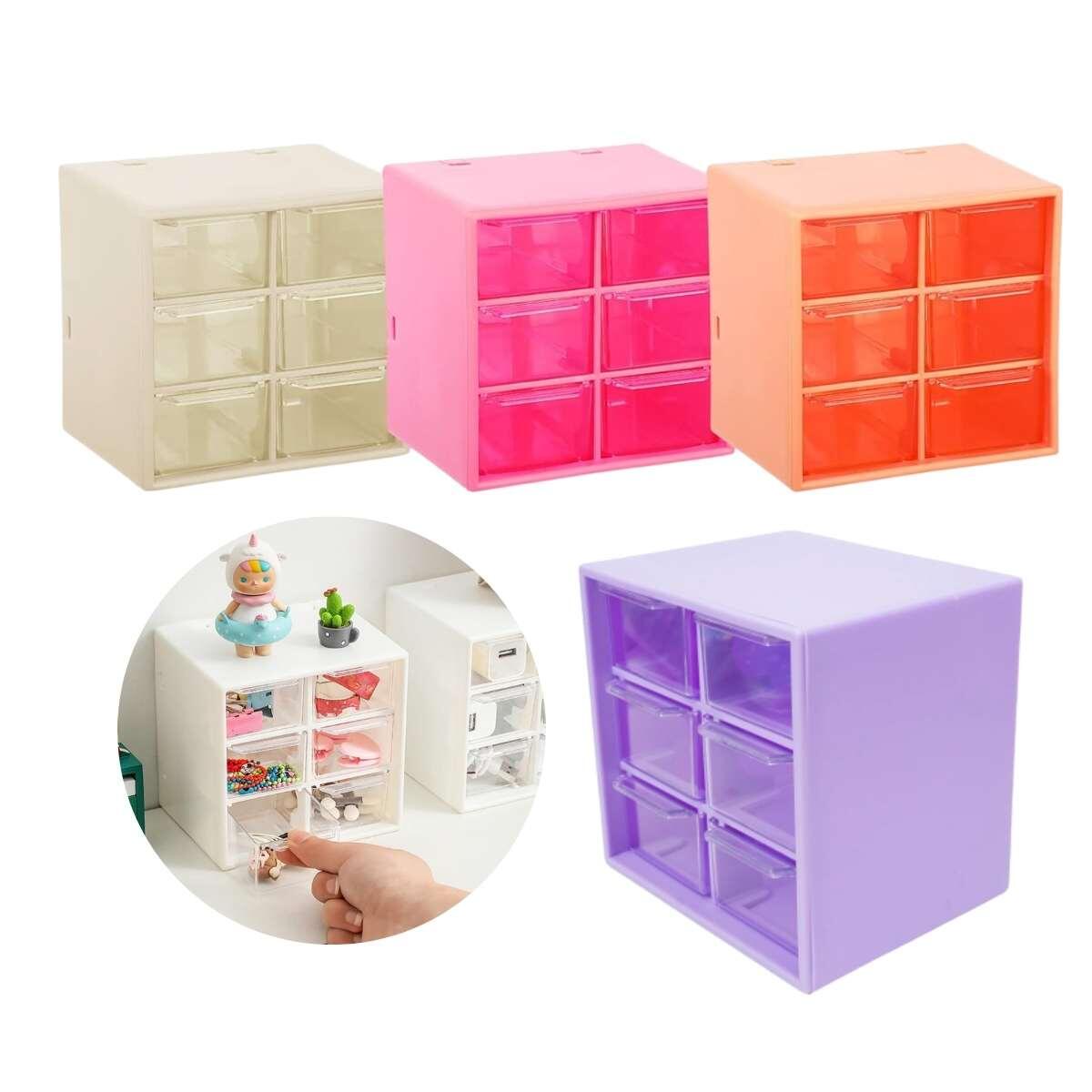 Caja plastica 6 divisiones 12x12 cm