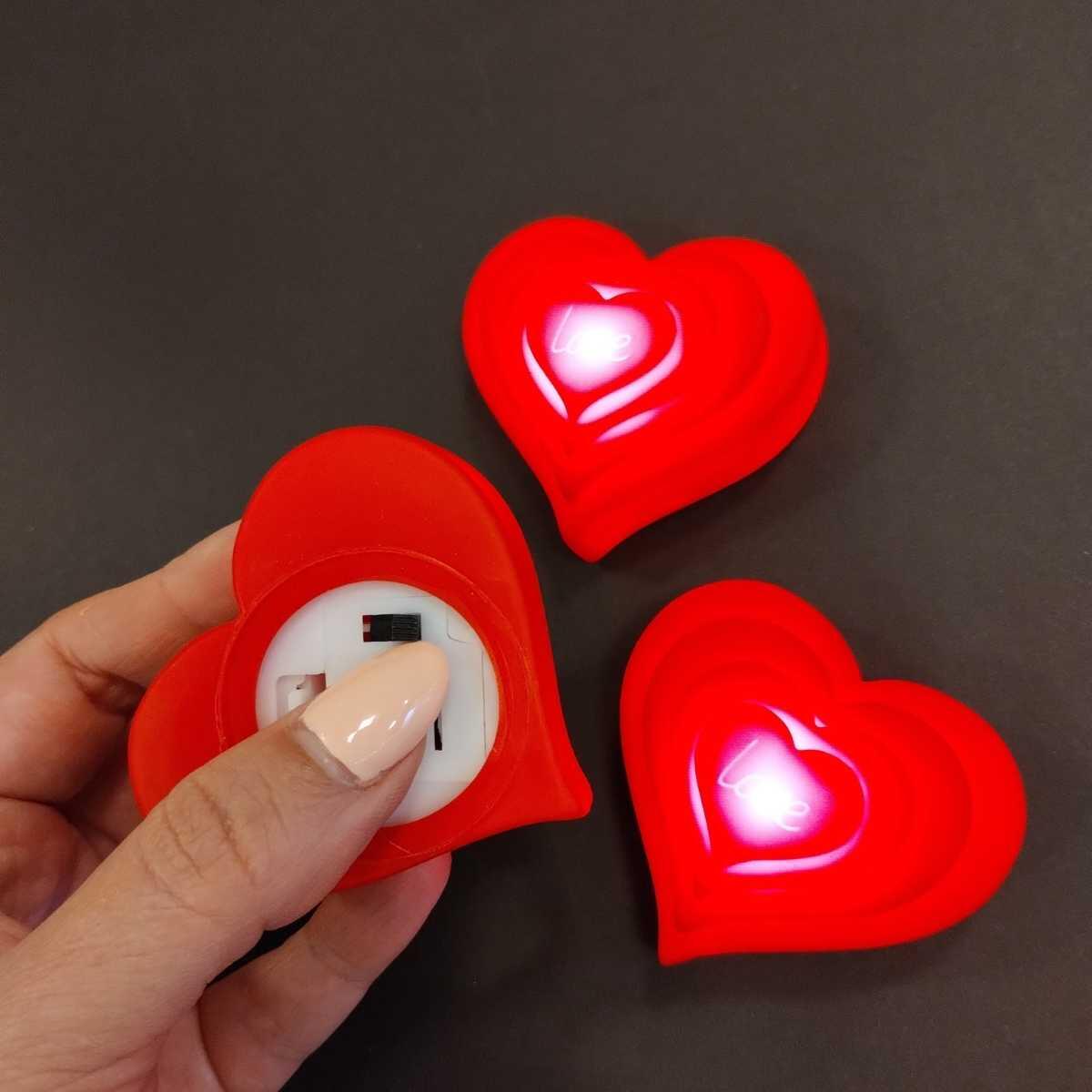 Velador Corazones 3D 