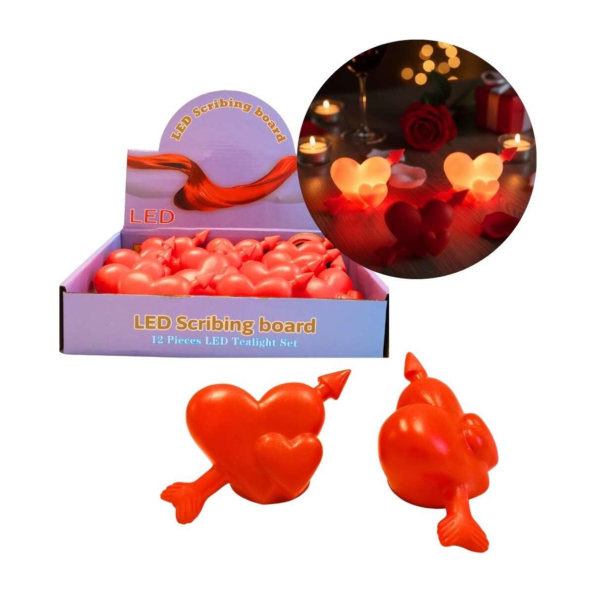 Velador Corazon con Flecha