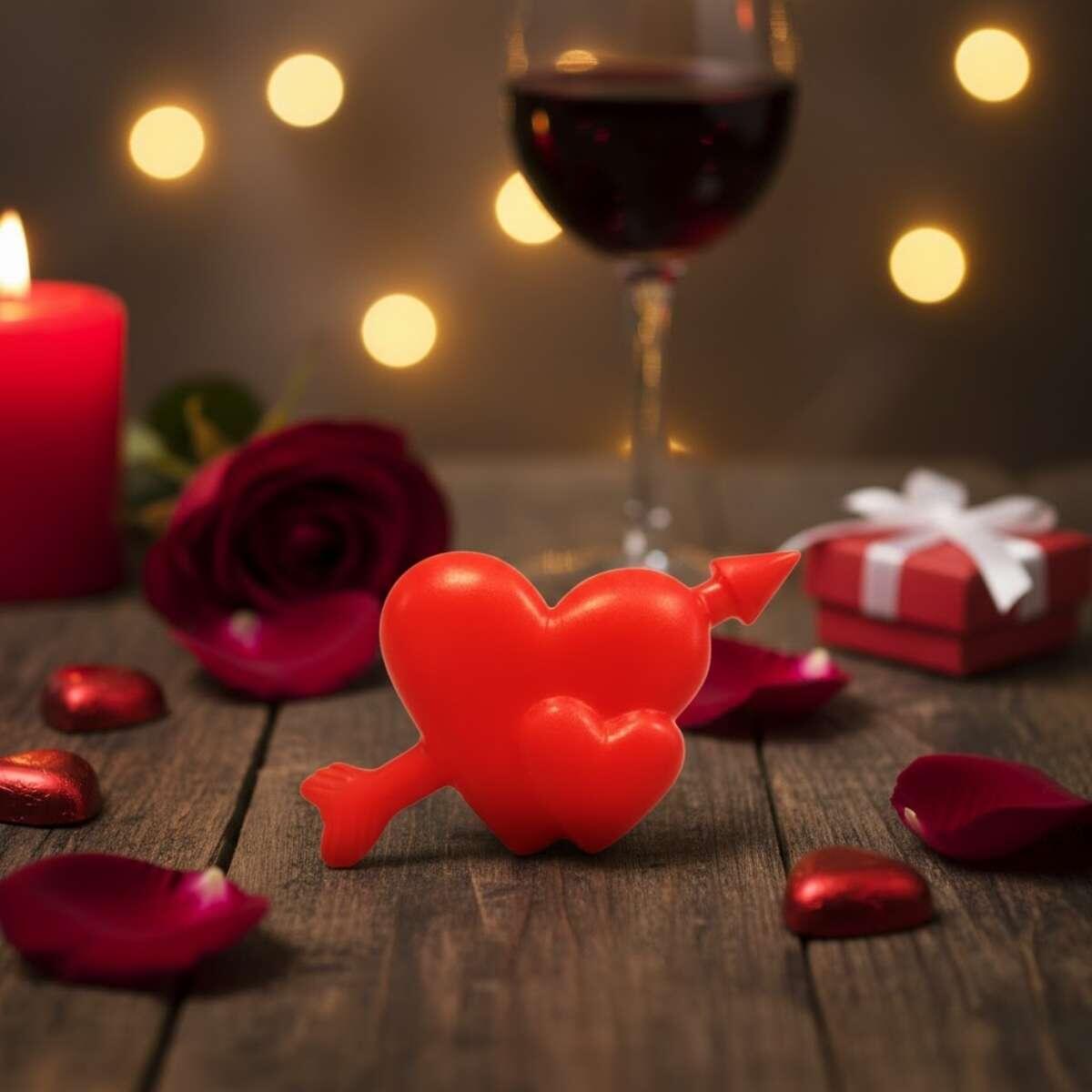 Velador Corazon con Flecha