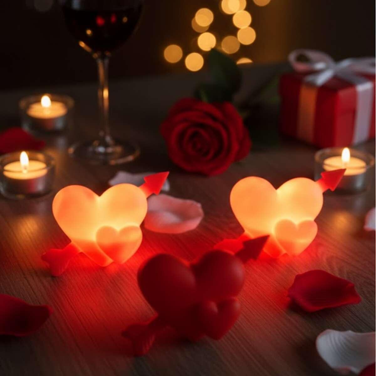 Velador Corazon con Flecha