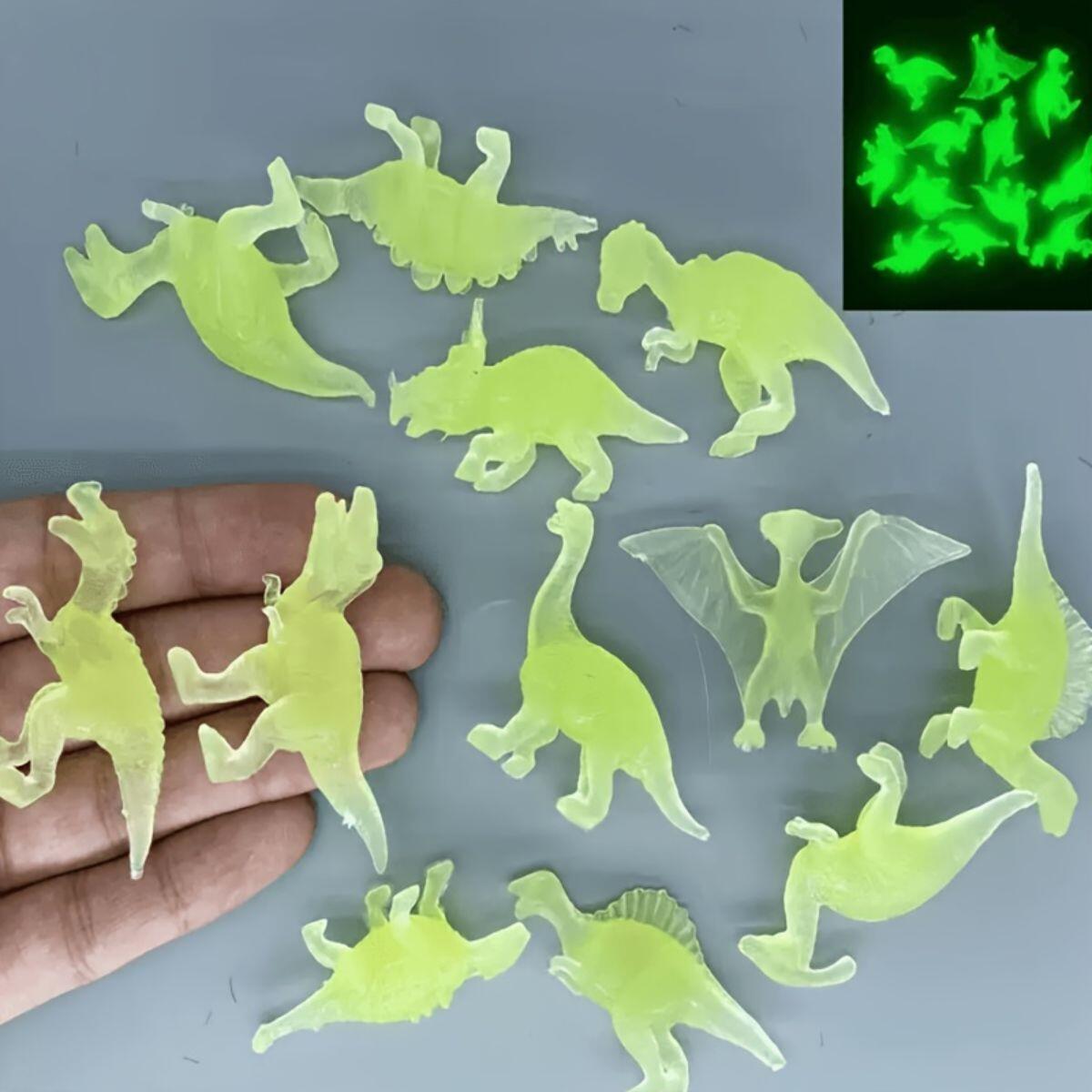Sticker glow in the dark Dinos 3D x 6